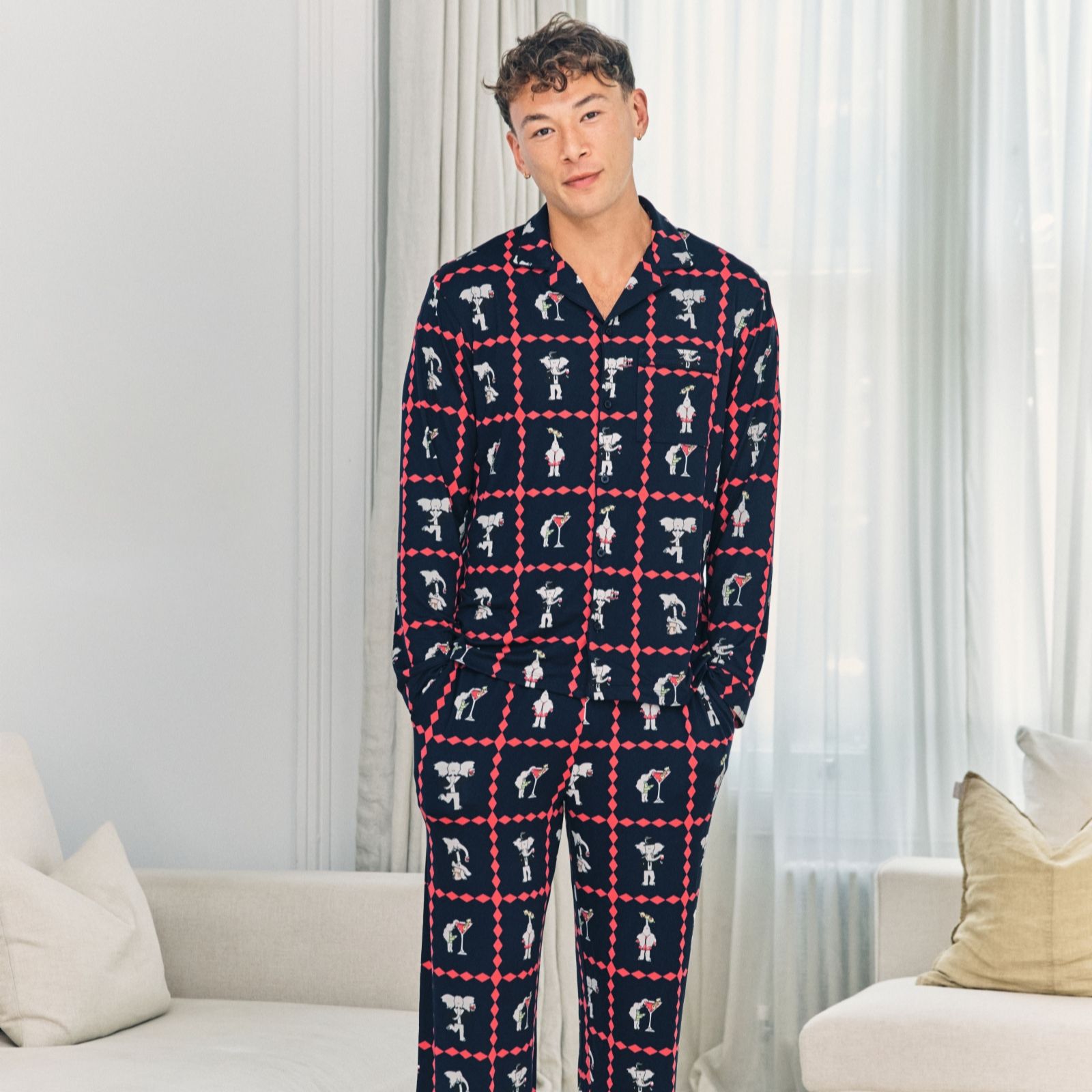 Chelsea Peers Men's Long-Sleeved PJ Set