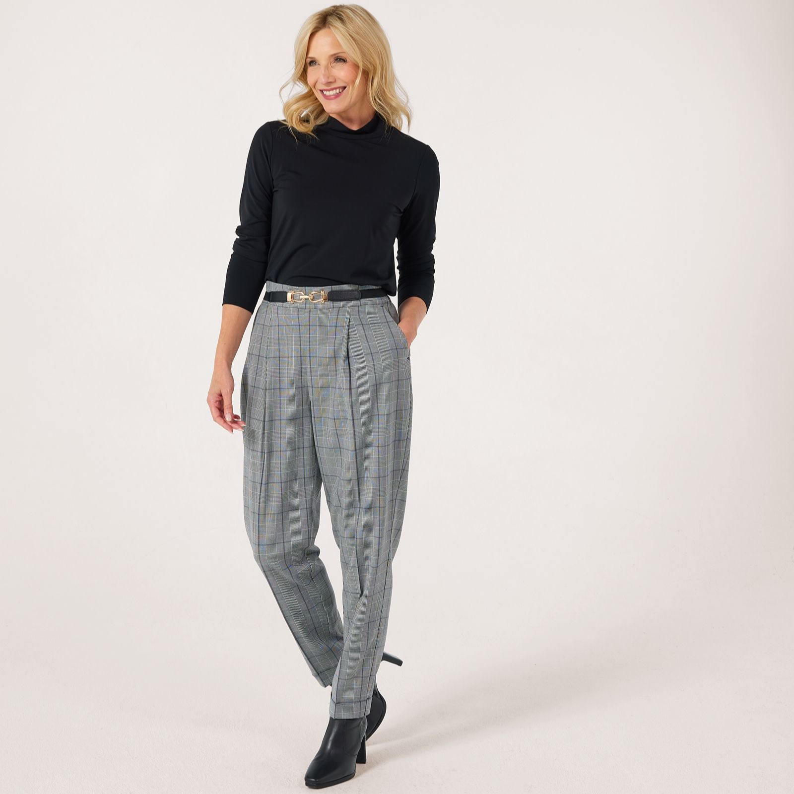 Ruth Langsford Puppy Tooth Tapered Trouser Petite