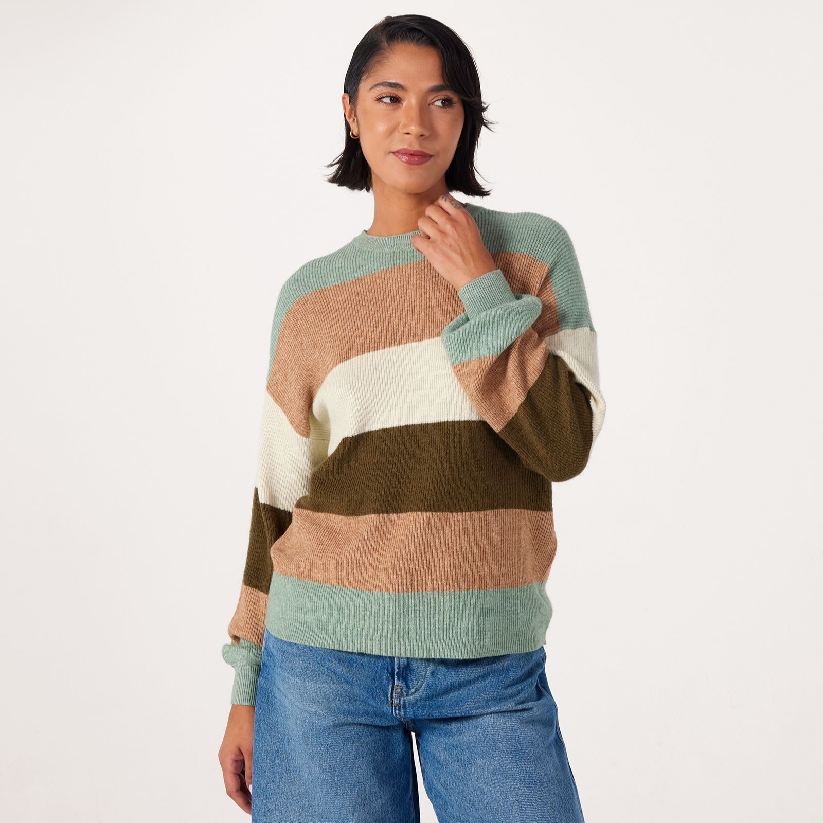 Only Atia Stripe Knitted Jumper