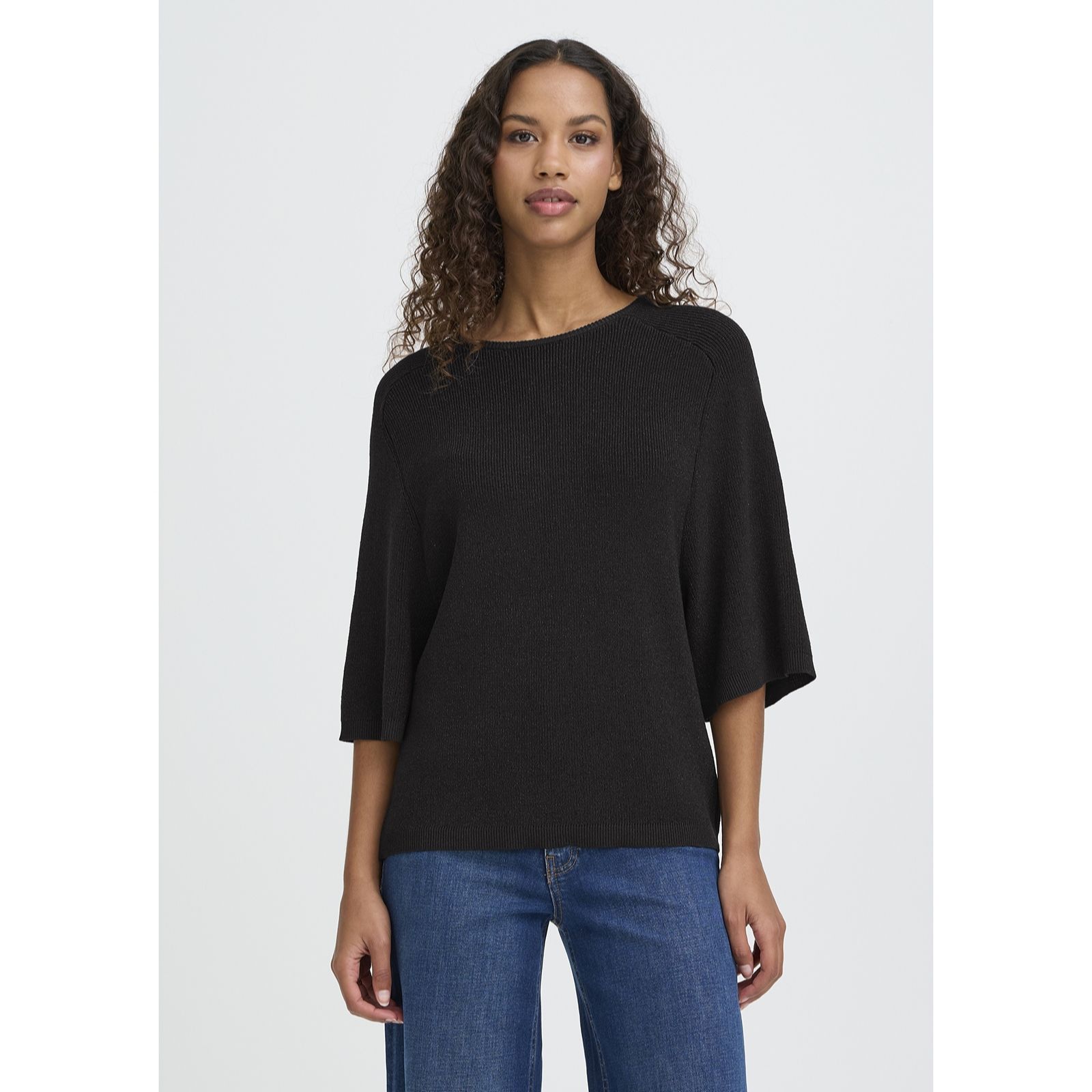 ICHI Cody Short Sleeve Jumper