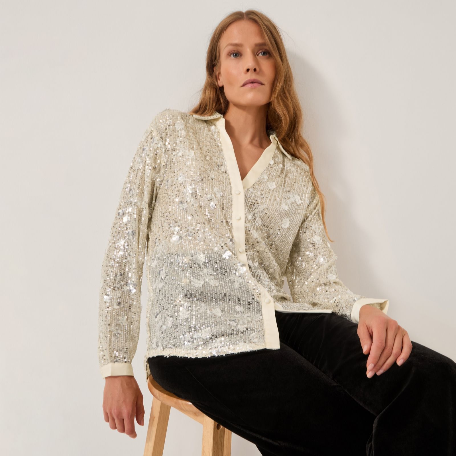 Monsoon Seema Sequin Shirt
