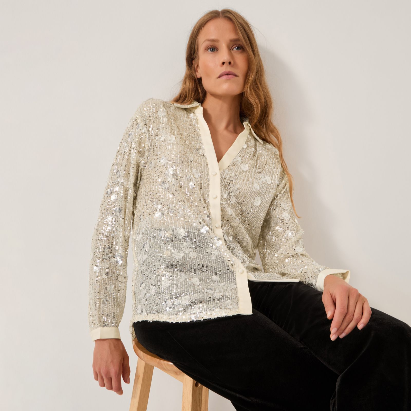 Monsoon Seema Sequin Shirt