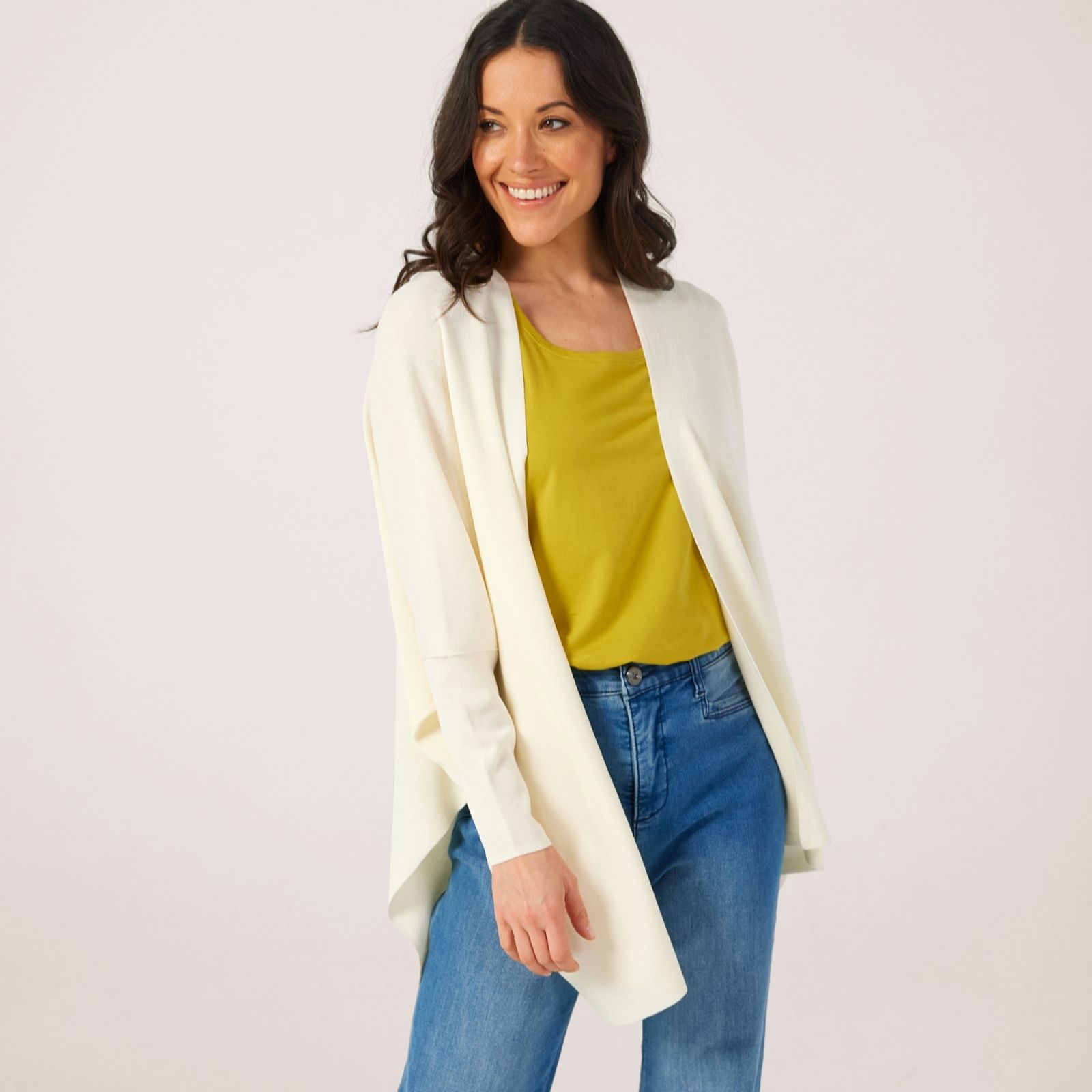 MarlaWynne Layers Unstructured Sweater Knit Cardigan