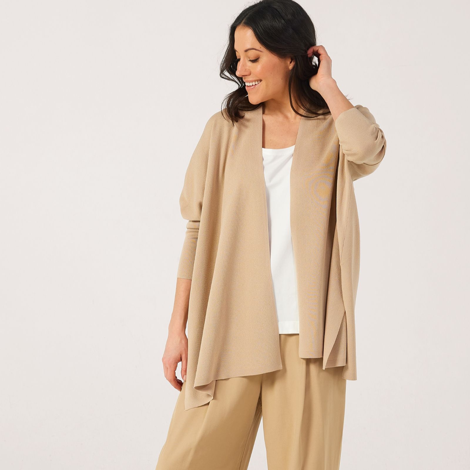 MarlaWynne Layers Unstructured Sweater Knit Cardigan