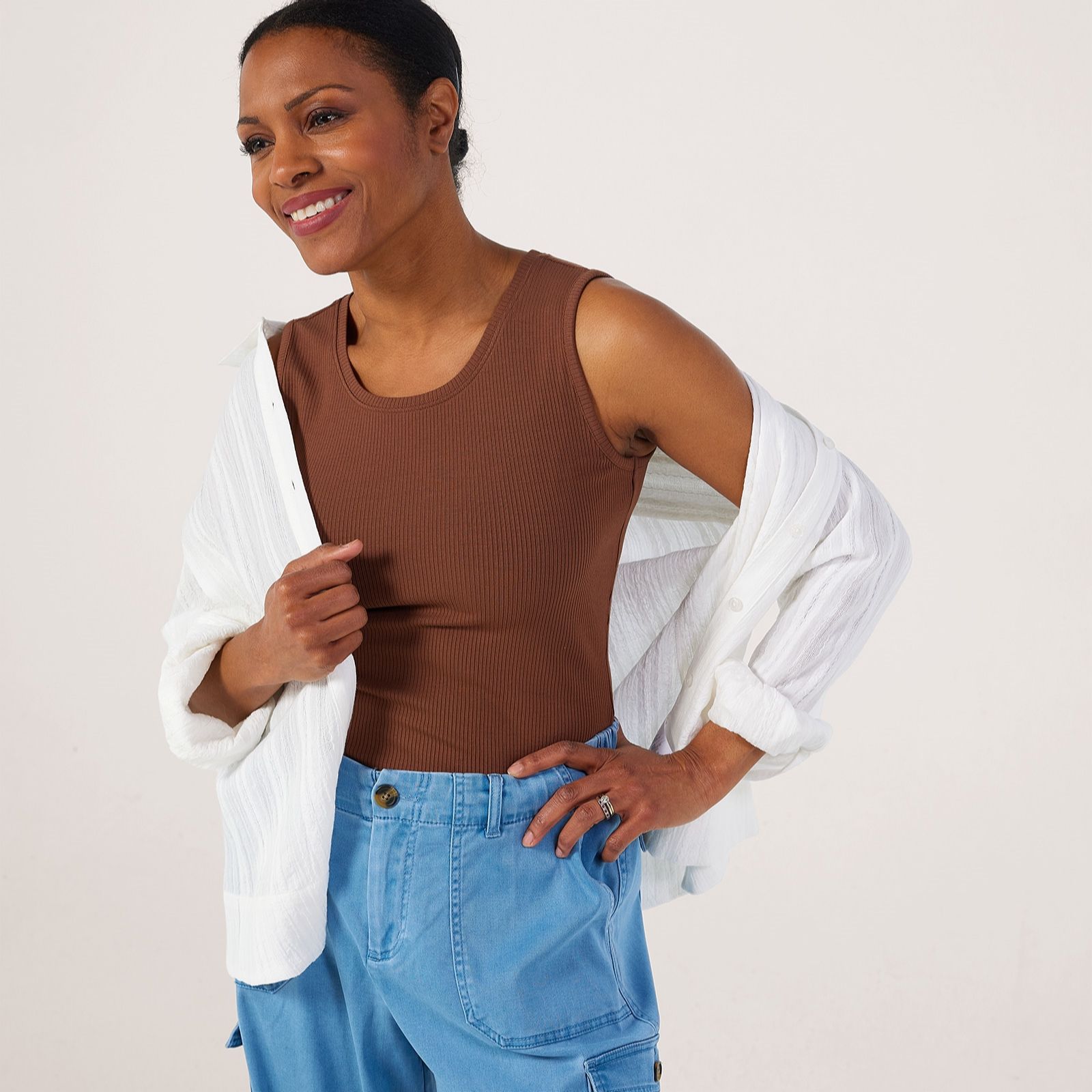 Ben de Lisi Ribbed Vest