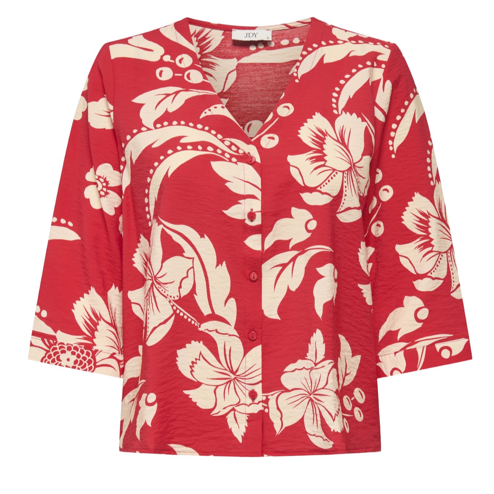 JDY Troya Printed V-Neck Shirt