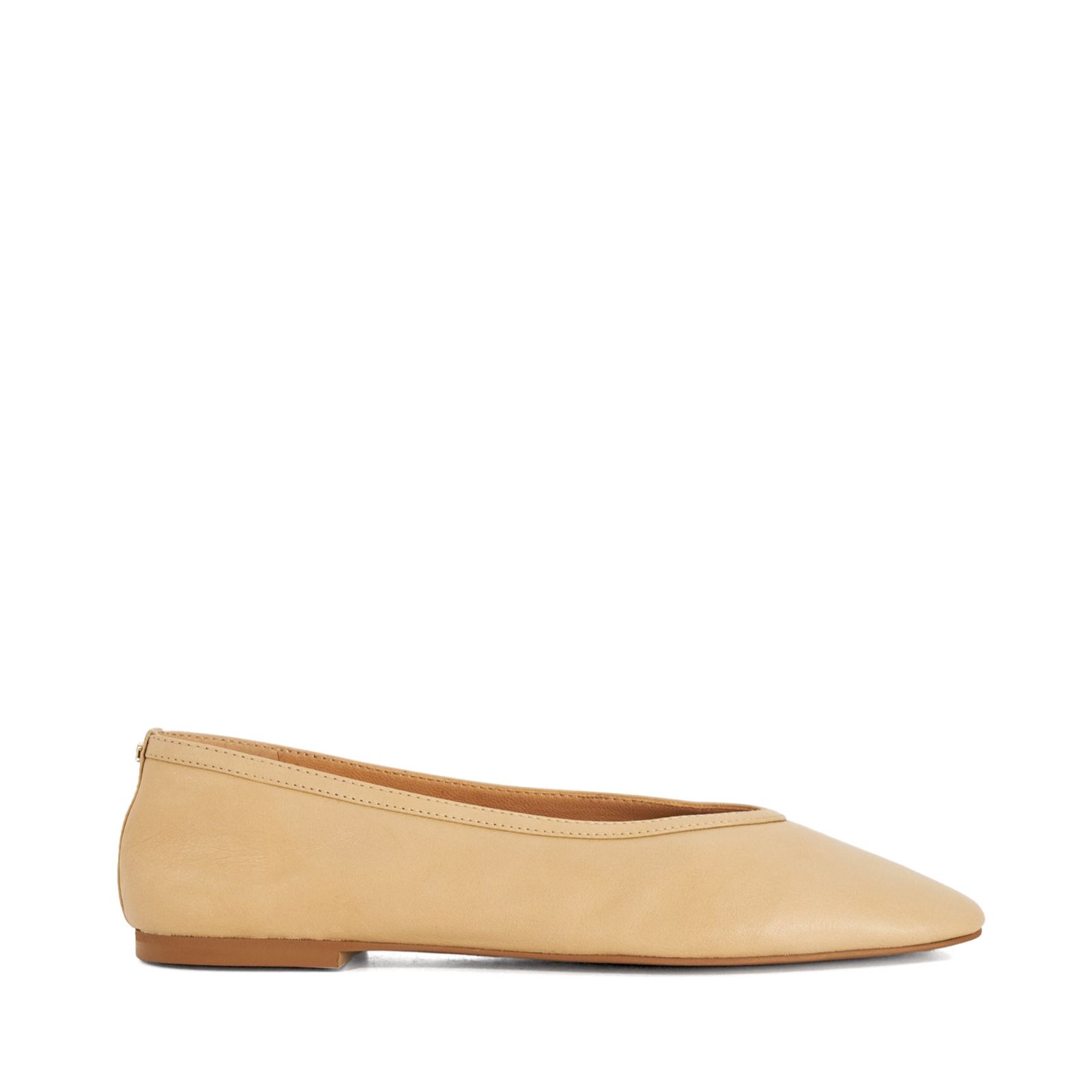 Dune London Hetta Leather Ballet Pump Shoe