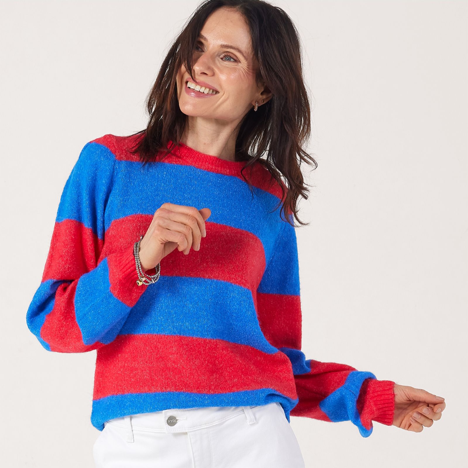 ICHI Dusty Long Sleeve Stripe Jumper