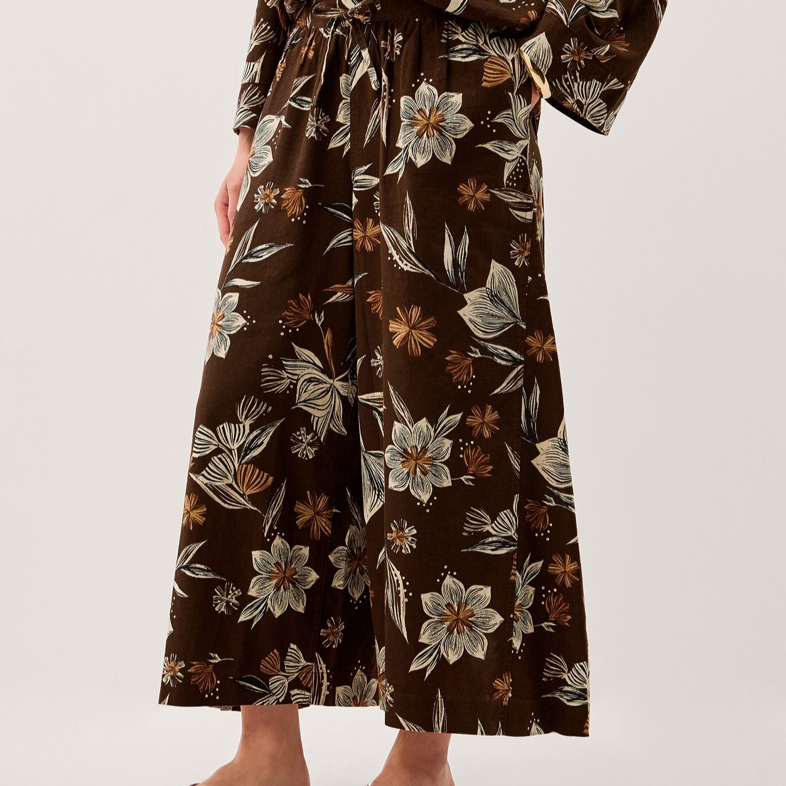 Monsoon Esther Printed Linen Trouser