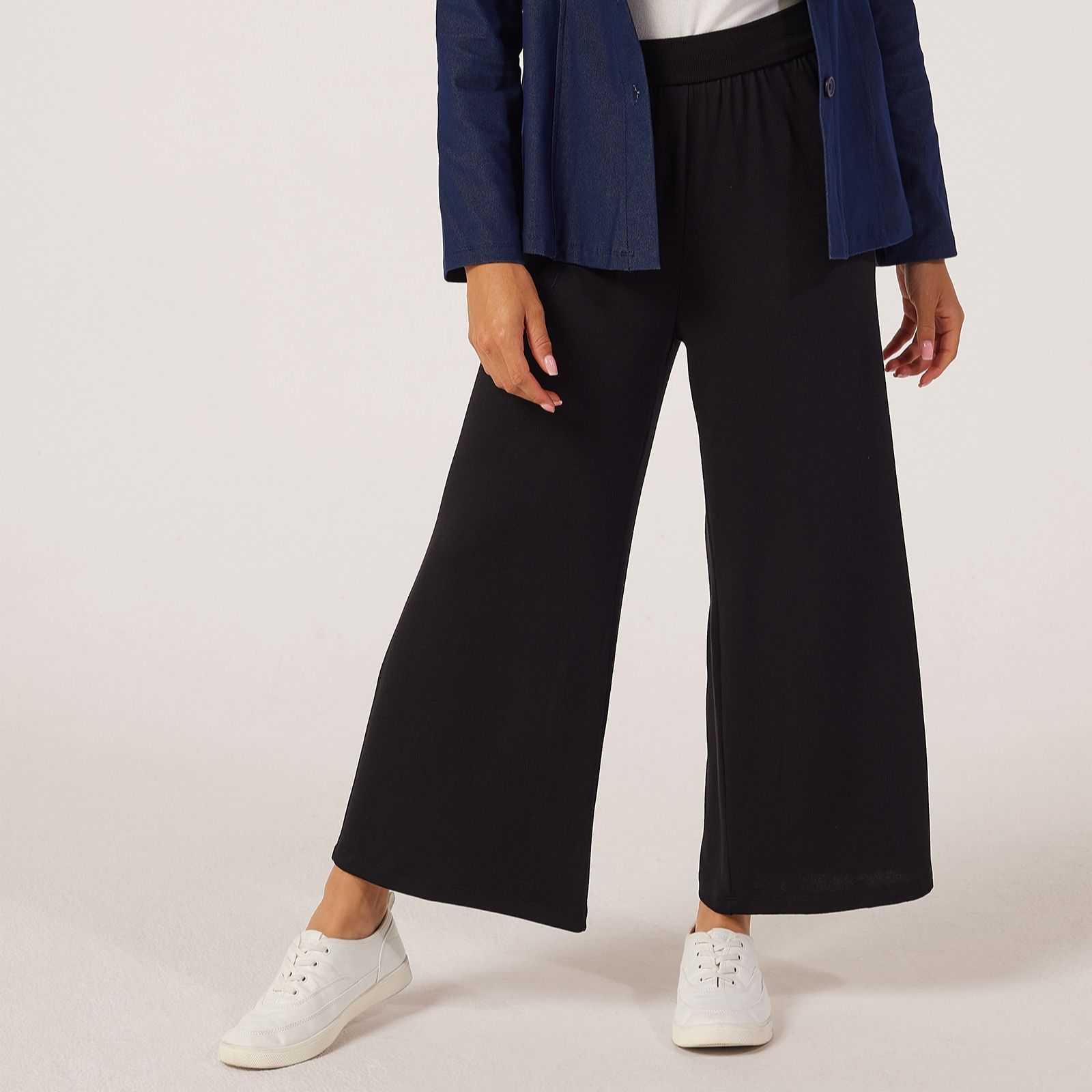 Kim & Co Fine Sweater Knit Ankle Length Riviera Petite Trousers