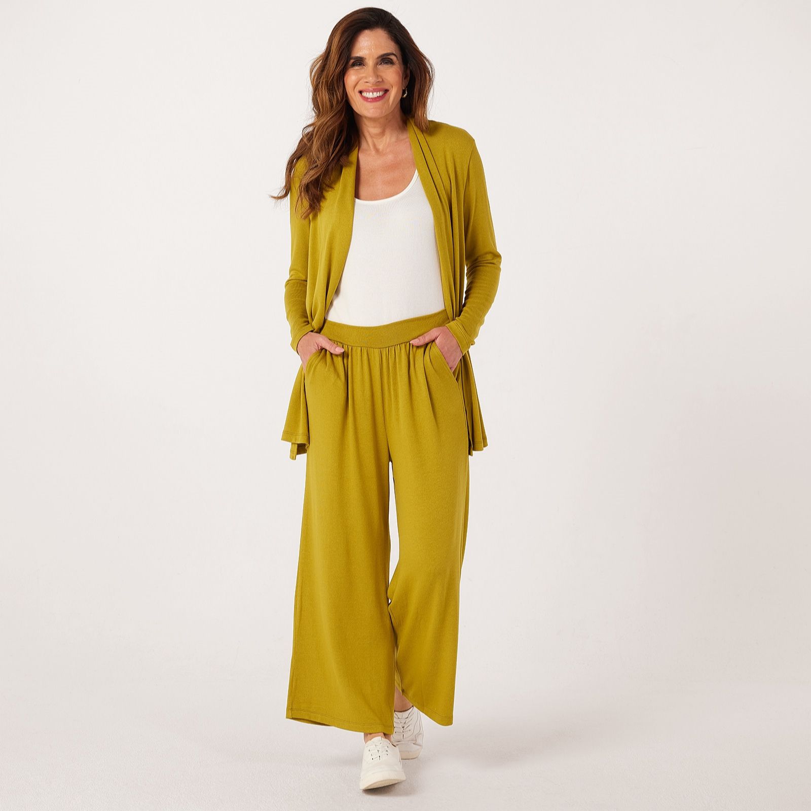 Kim & Co Fine Sweater Knit Ankle Length Riviera Petite Trousers