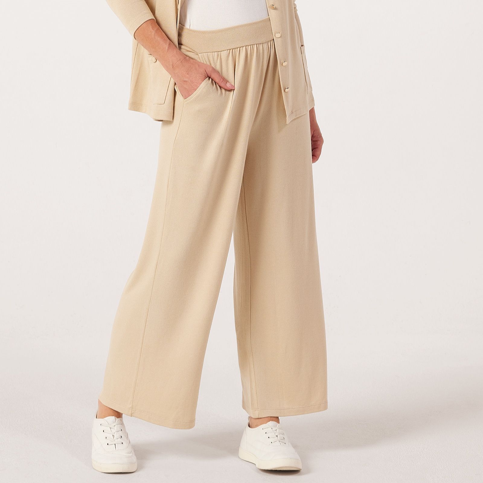 Kim & Co Fine Sweater Knit Ankle Length Riviera Petite Trousers