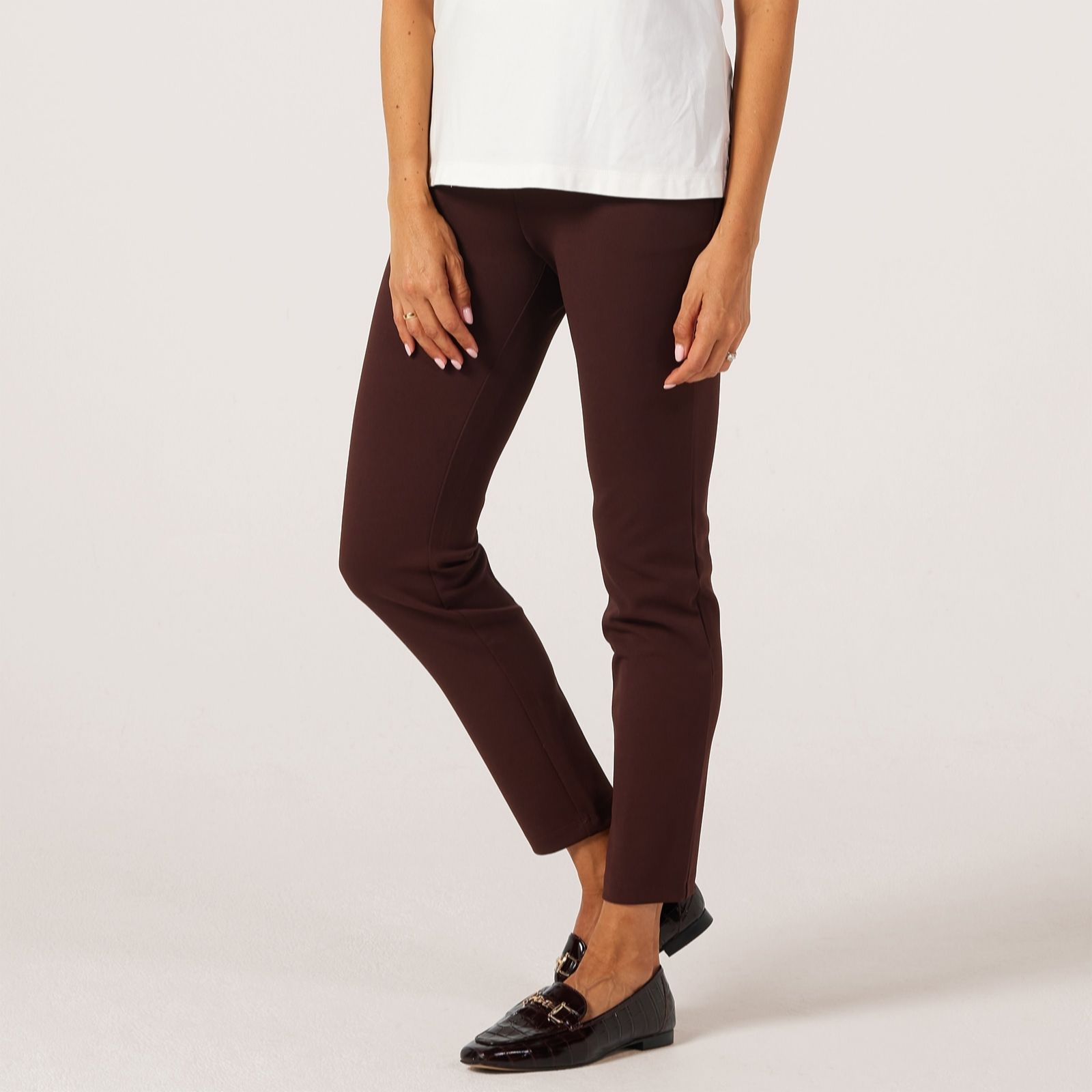 Nina Leonard Slim Leg With Elasticated Waist Standard Trousers