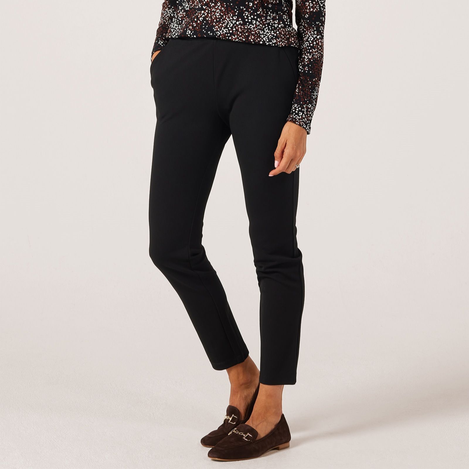 Nina Leonard Slim Leg With Elasticated Waist Standard Trousers