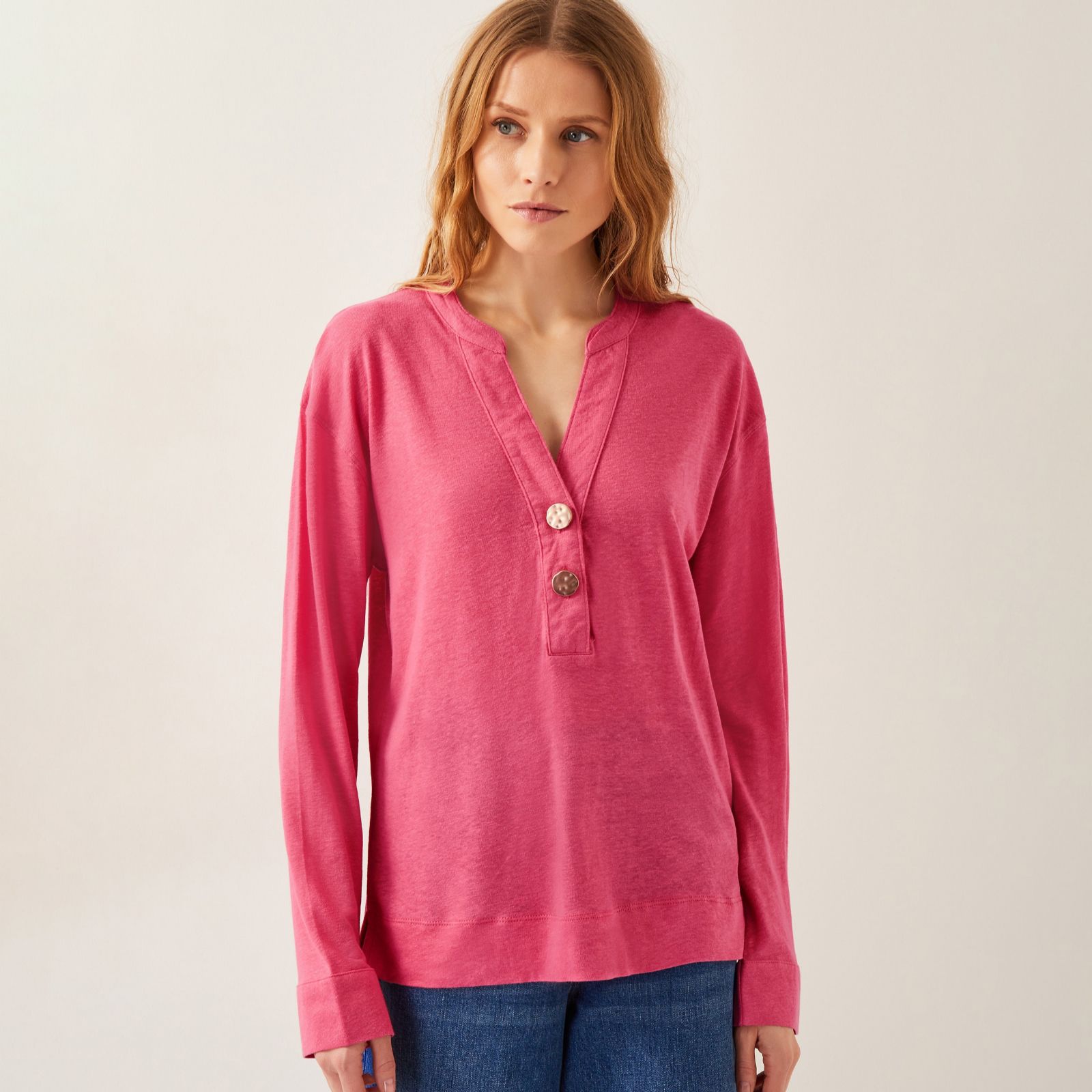 Monsoon Asher Linen Blend Top