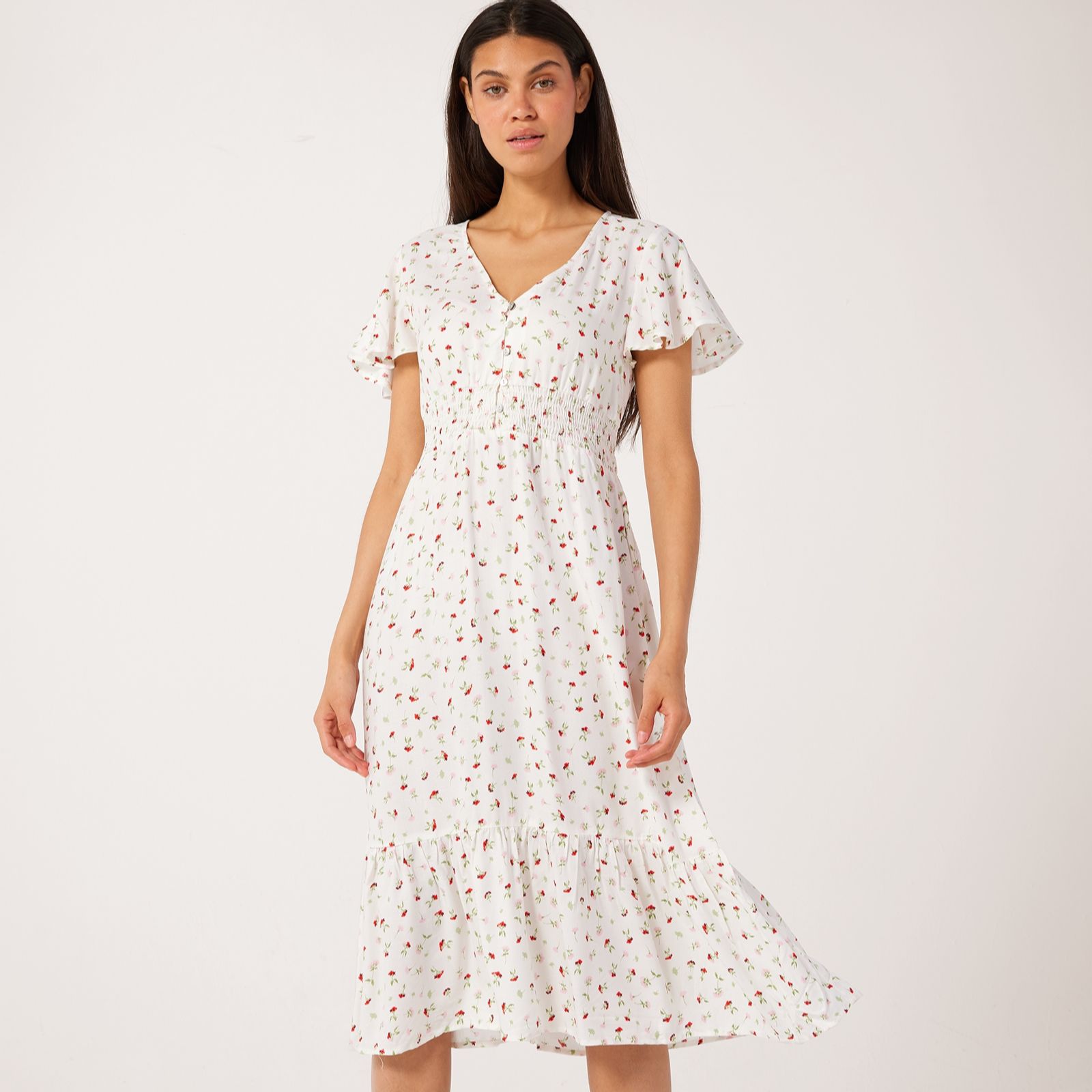 Only Marianne Printed Midi Dress
