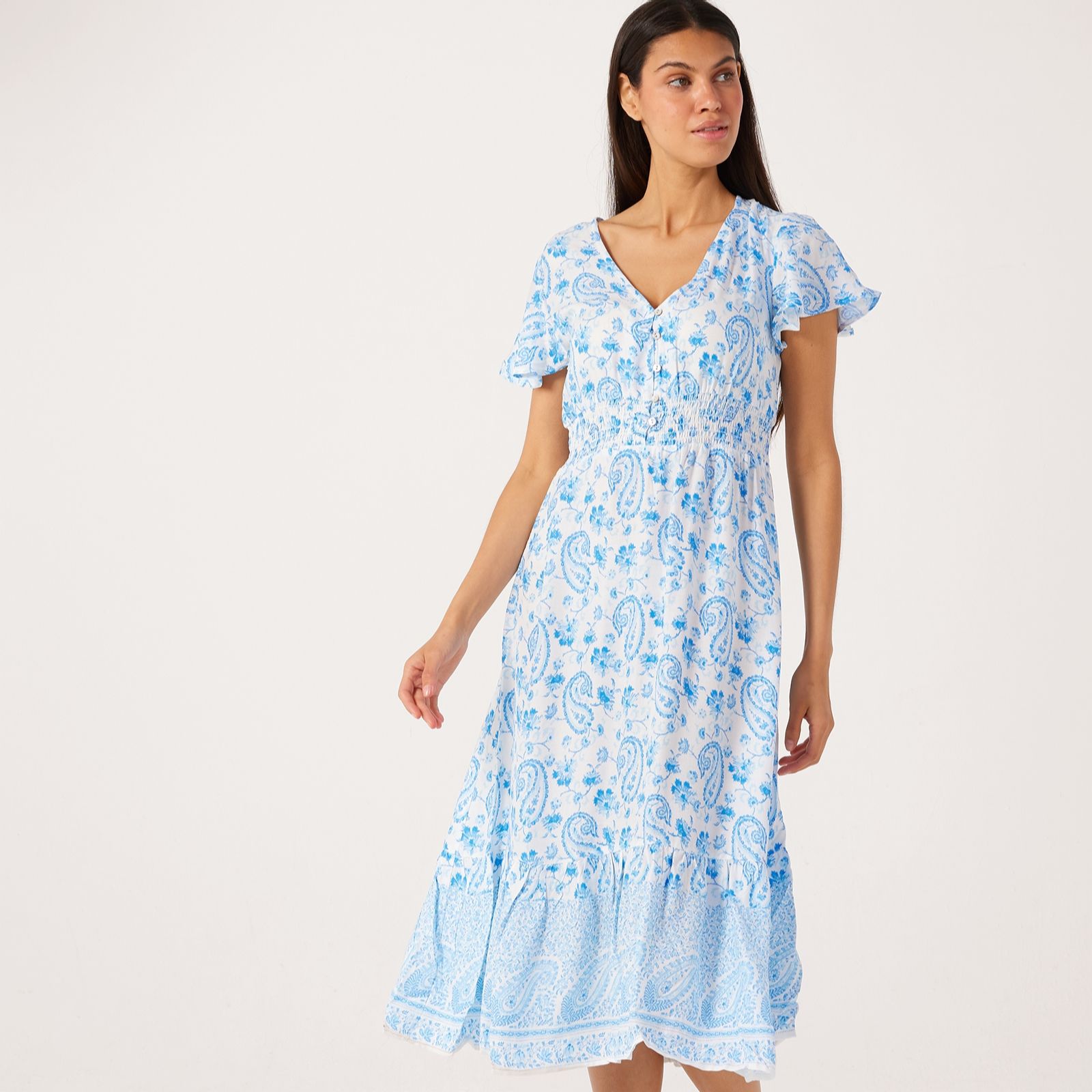 Only Marianne Printed Midi Dress