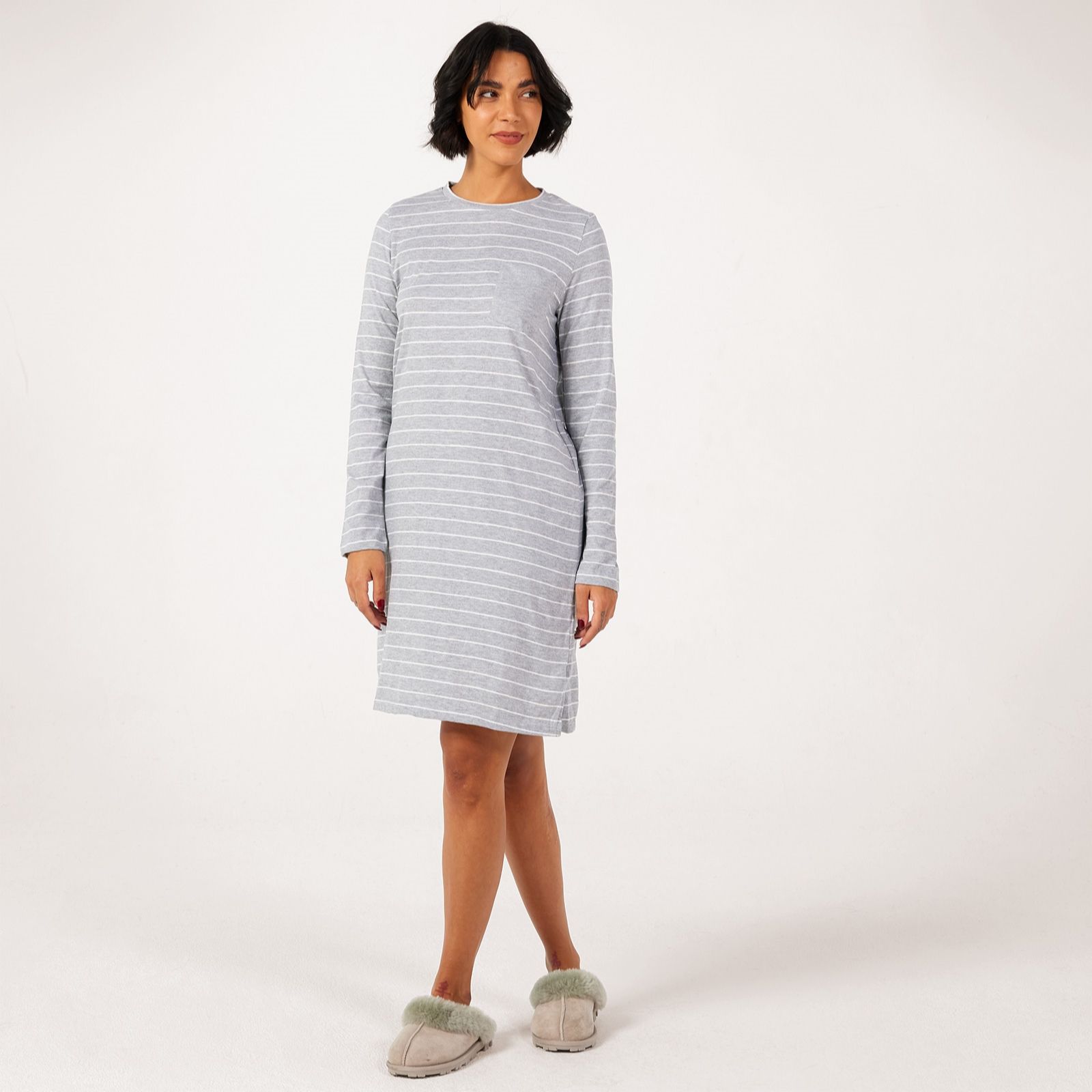 Cozee Home Cotton Jersey LS Nightdress