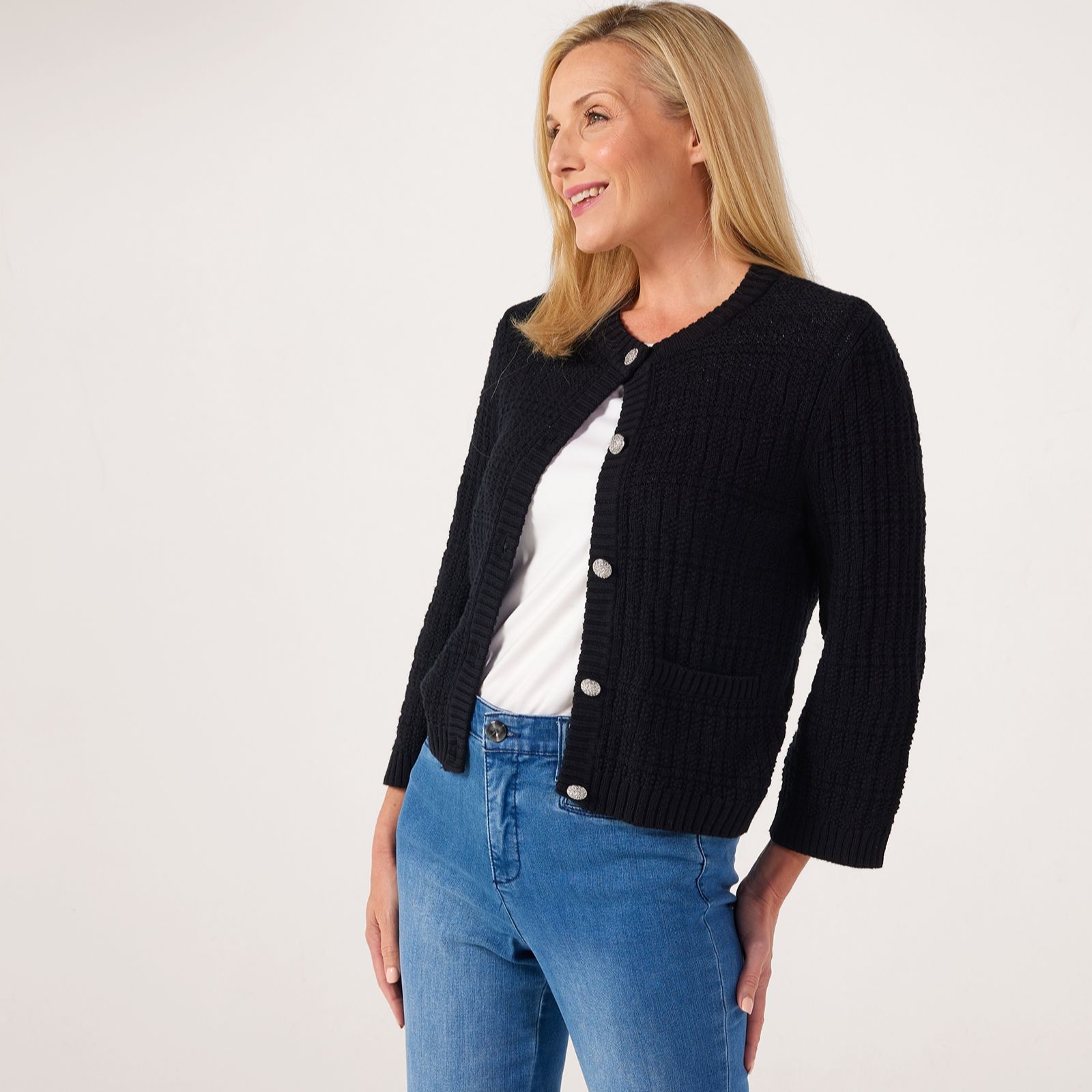JDY Janne Button Detail Knitted Cardigan
