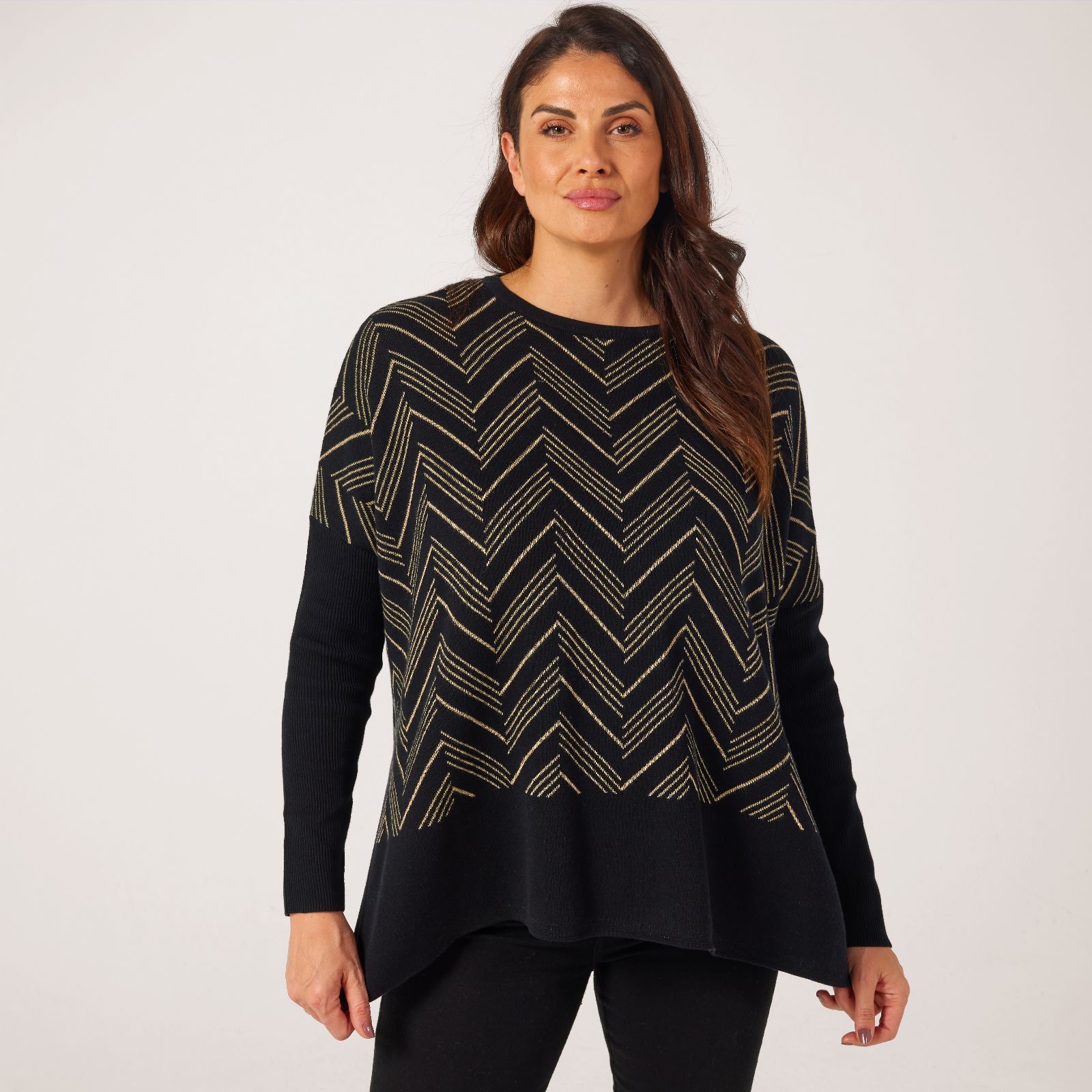 Masai Copenhagen Feluca Knitted Lurex Jacquard Long Sleeve Jumper