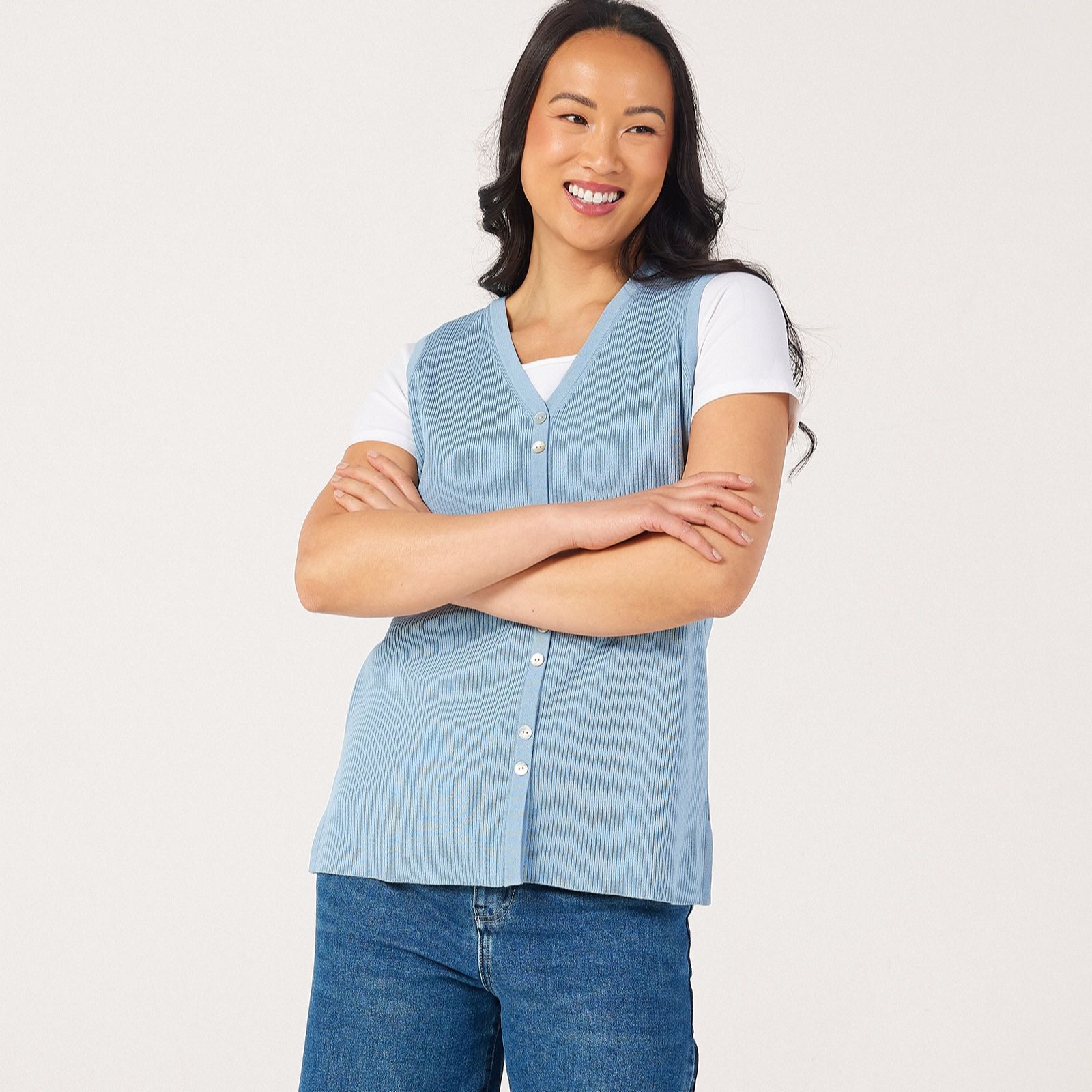 MarlaWynne Collection Sweater Knit Waistcoat