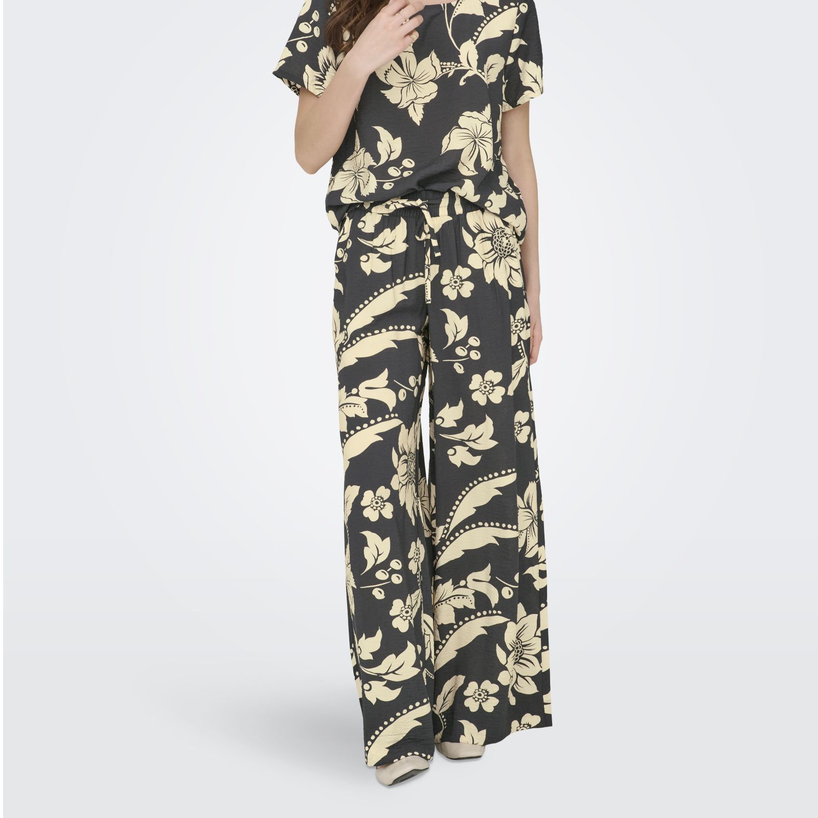 JDY Troya Printed Palazzo Trouser