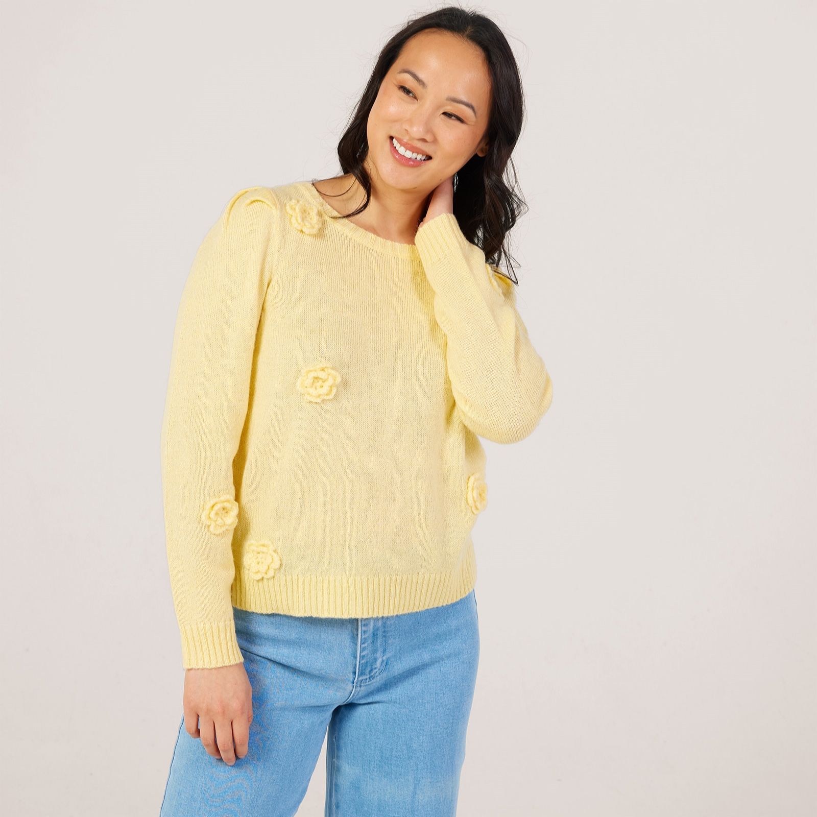 Izabel London 3D Flower Jumper