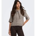 Only Lana Scarf Detail Short Sleeve Knitted Cardigan