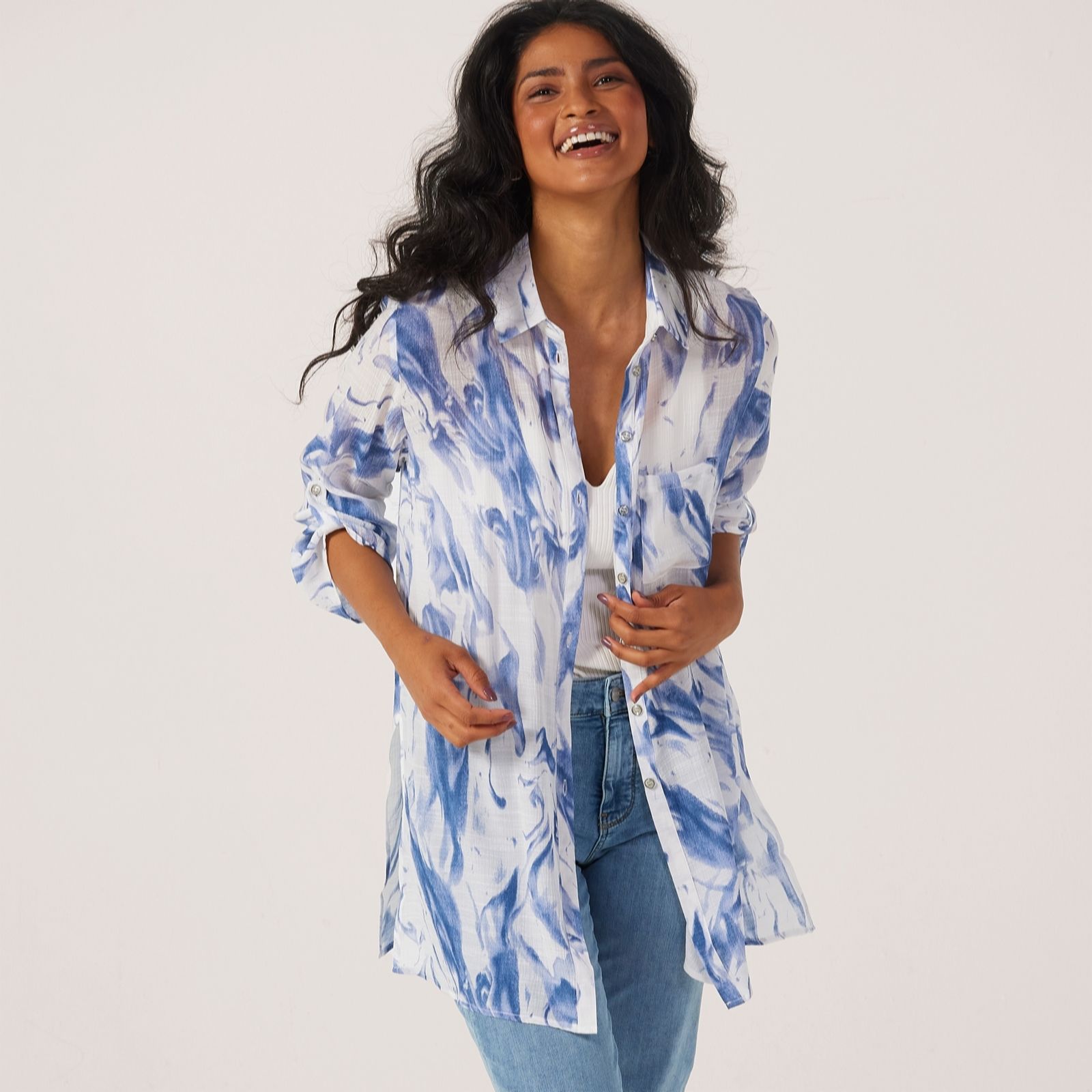Frank Usher Printed Woven Shirt