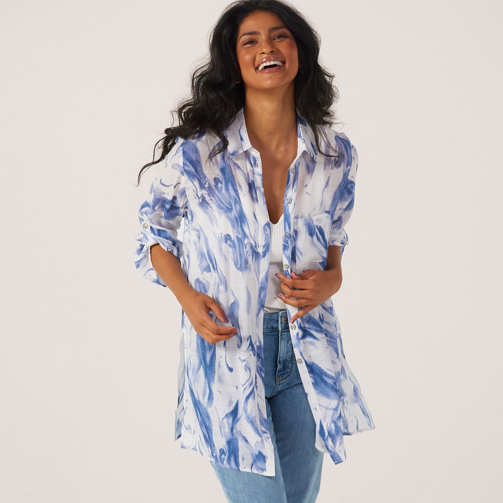 Frank Usher Printed Woven Shirt
