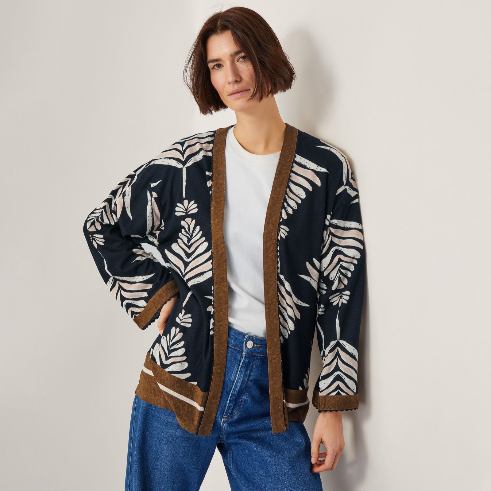 Monsoon Pamela Linen Blend Cover Up
