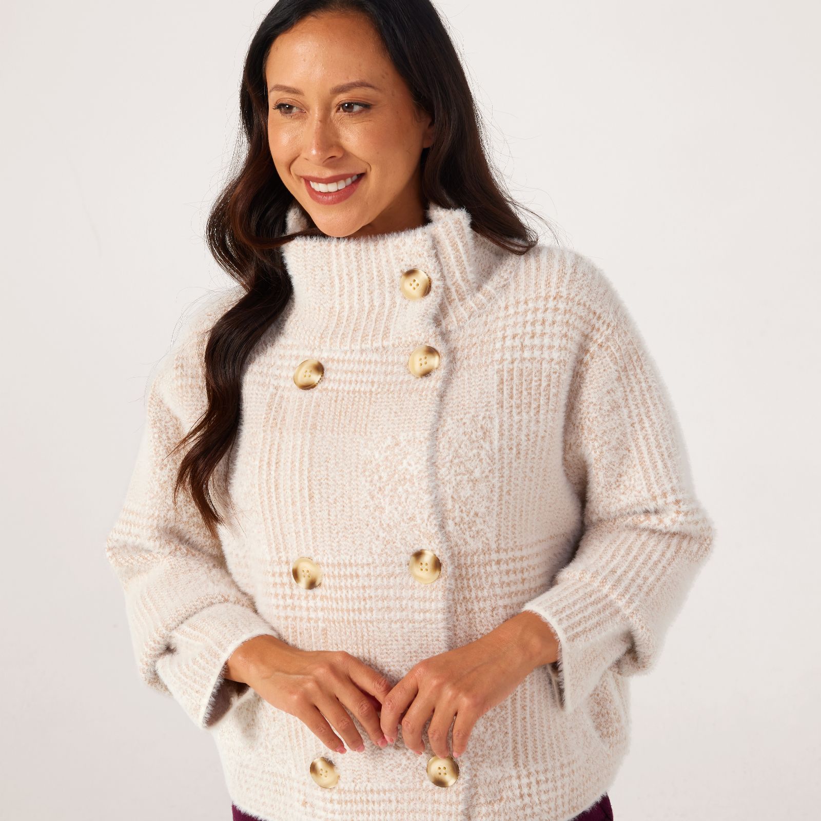 Rino & Pelle Beth Short Double-Breasted Printed Jacket