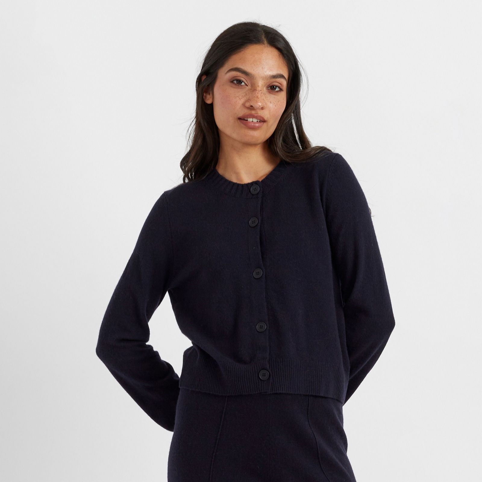 Chinti & Parker Wool Cashmere Button-Up Cardigan