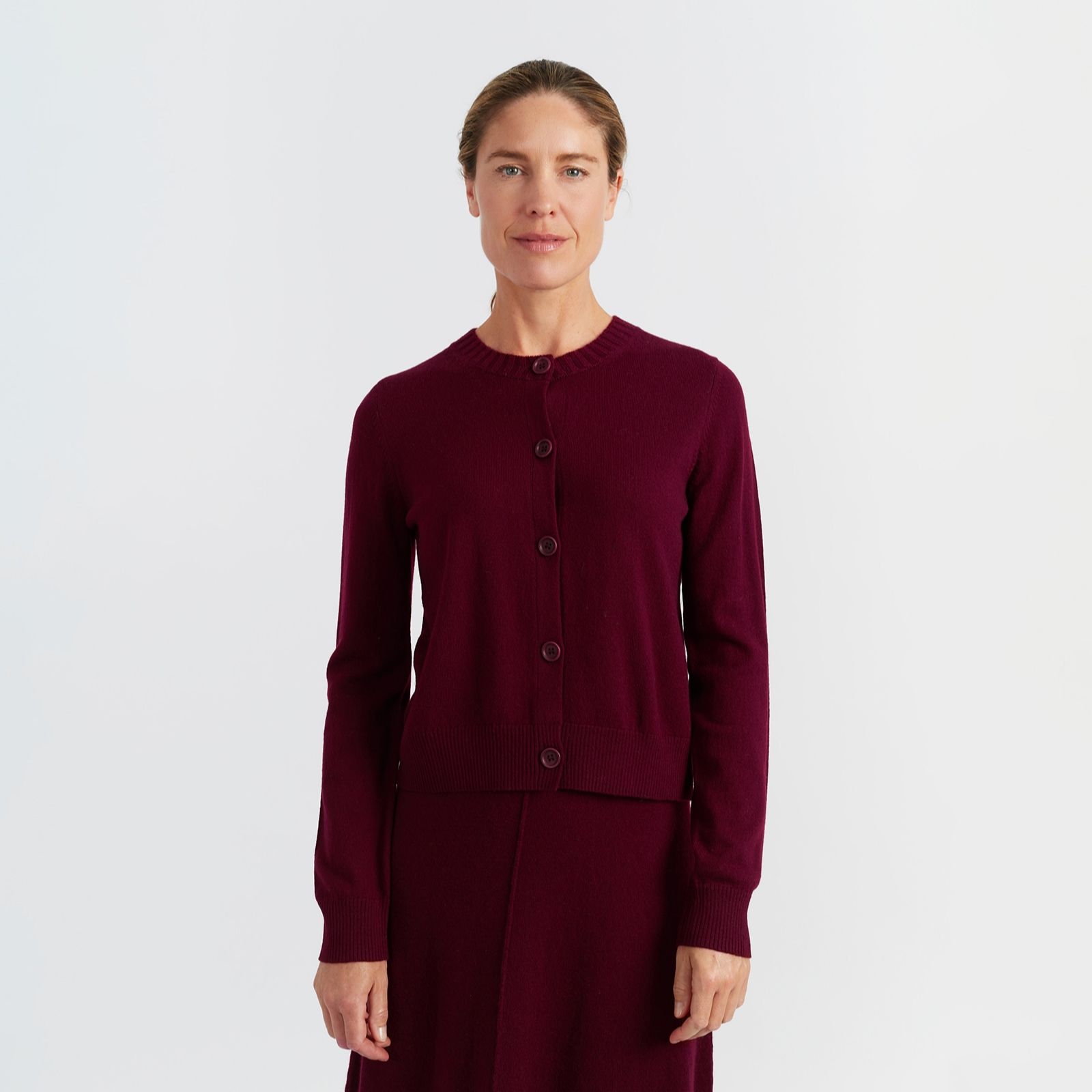 Chinti & Parker Wool Cashmere Button-Up Cardigan