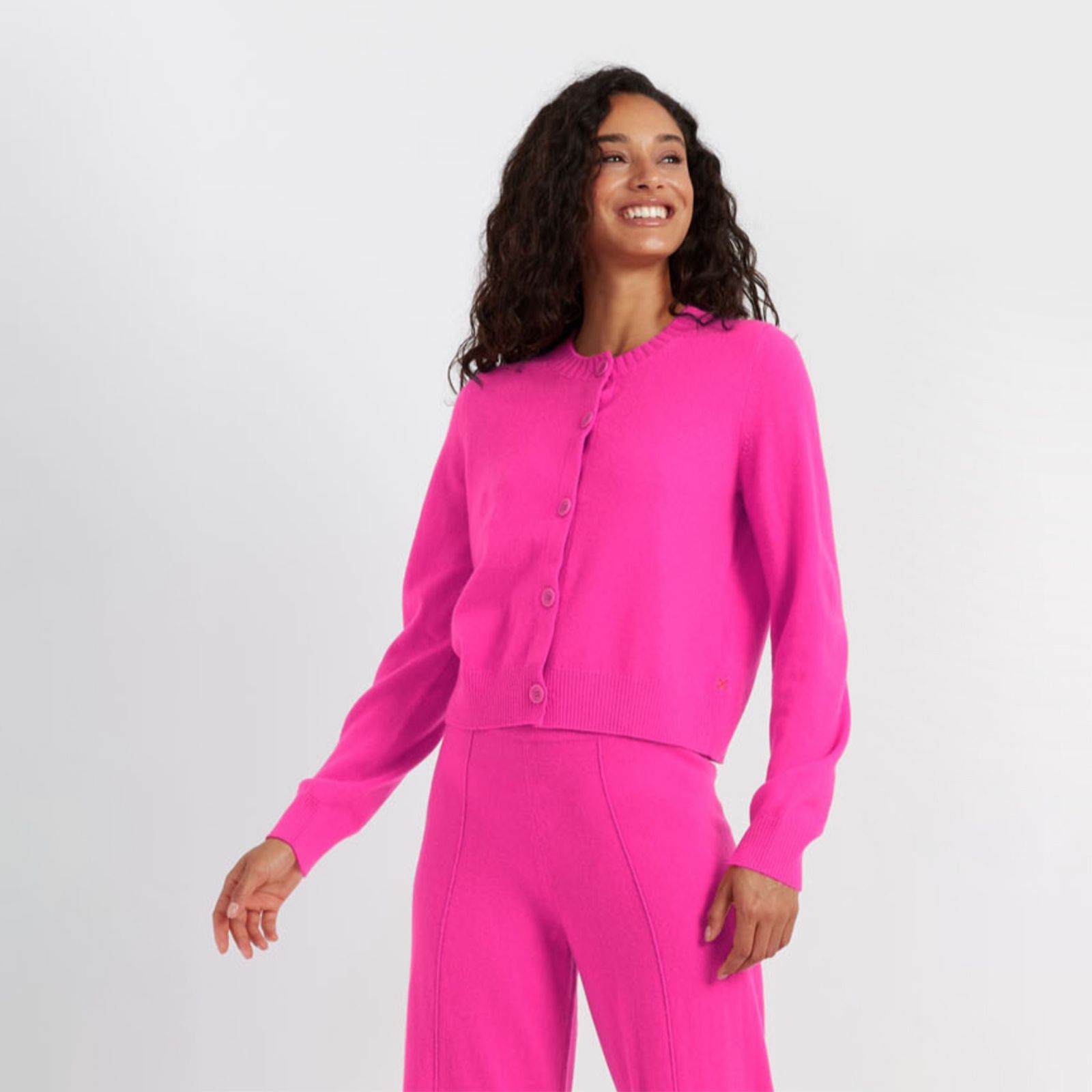 Chinti & Parker Wool Cashmere Button-Up Cardigan