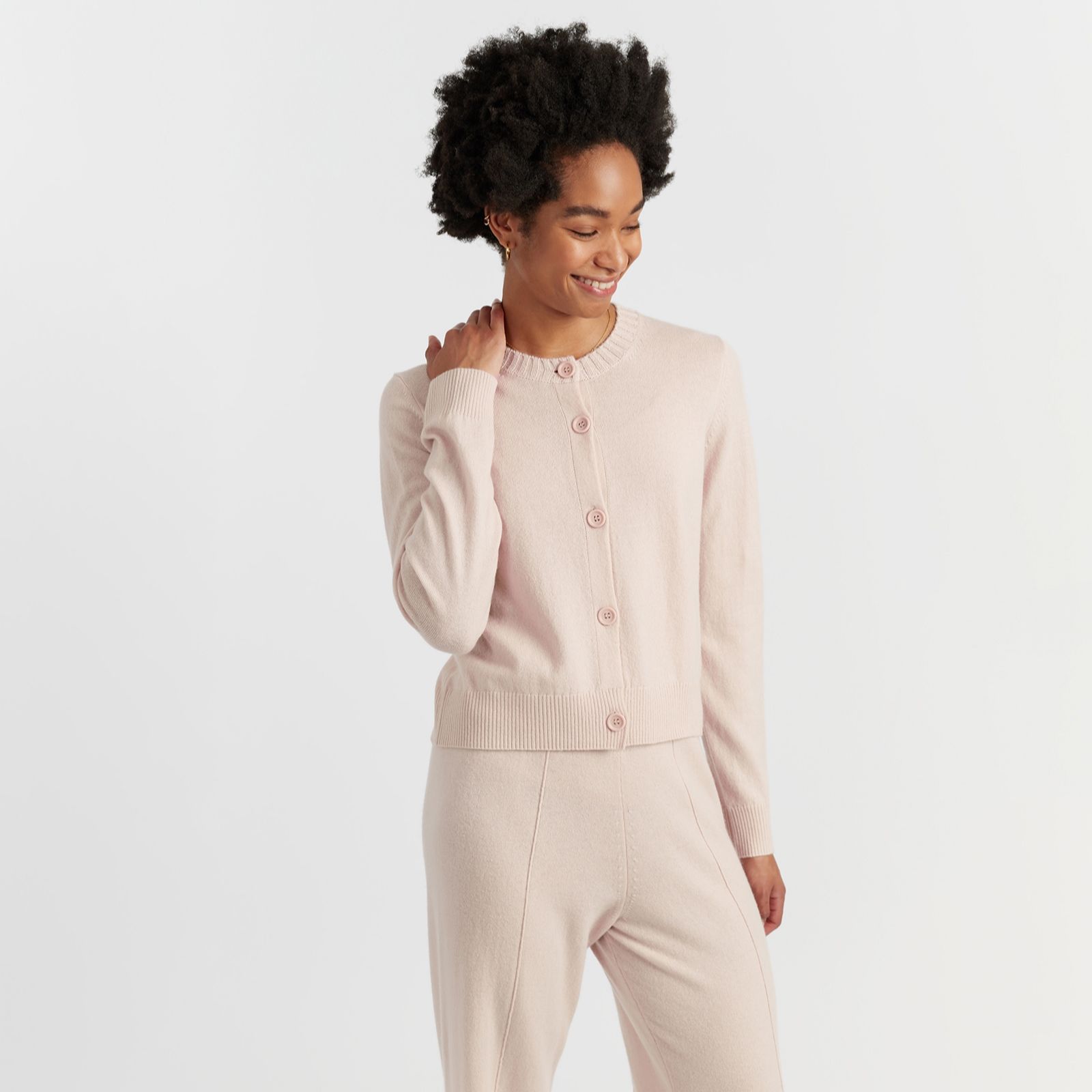 Chinti & Parker Wool Cashmere Button-Up Cardigan