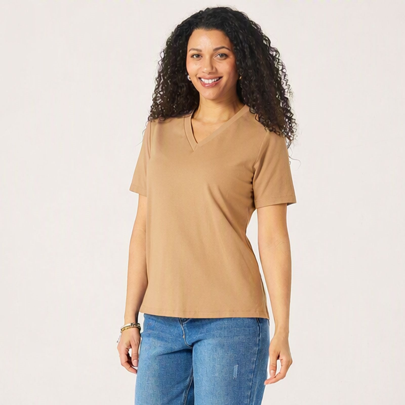 Ruth Langsford Cotton Modal V-Neck T-Shirt