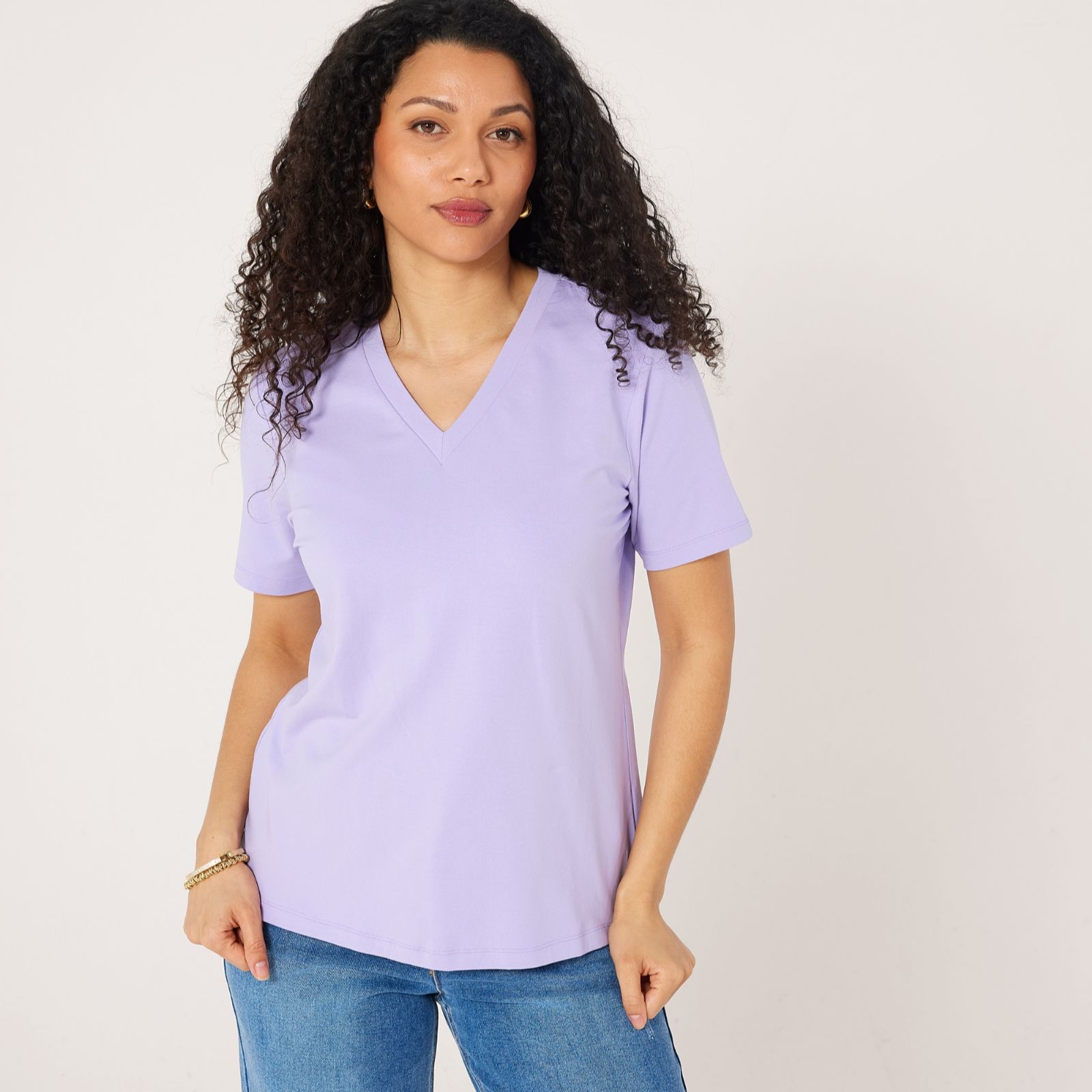 Ruth Langsford Cotton Modal V-Neck T-Shirt