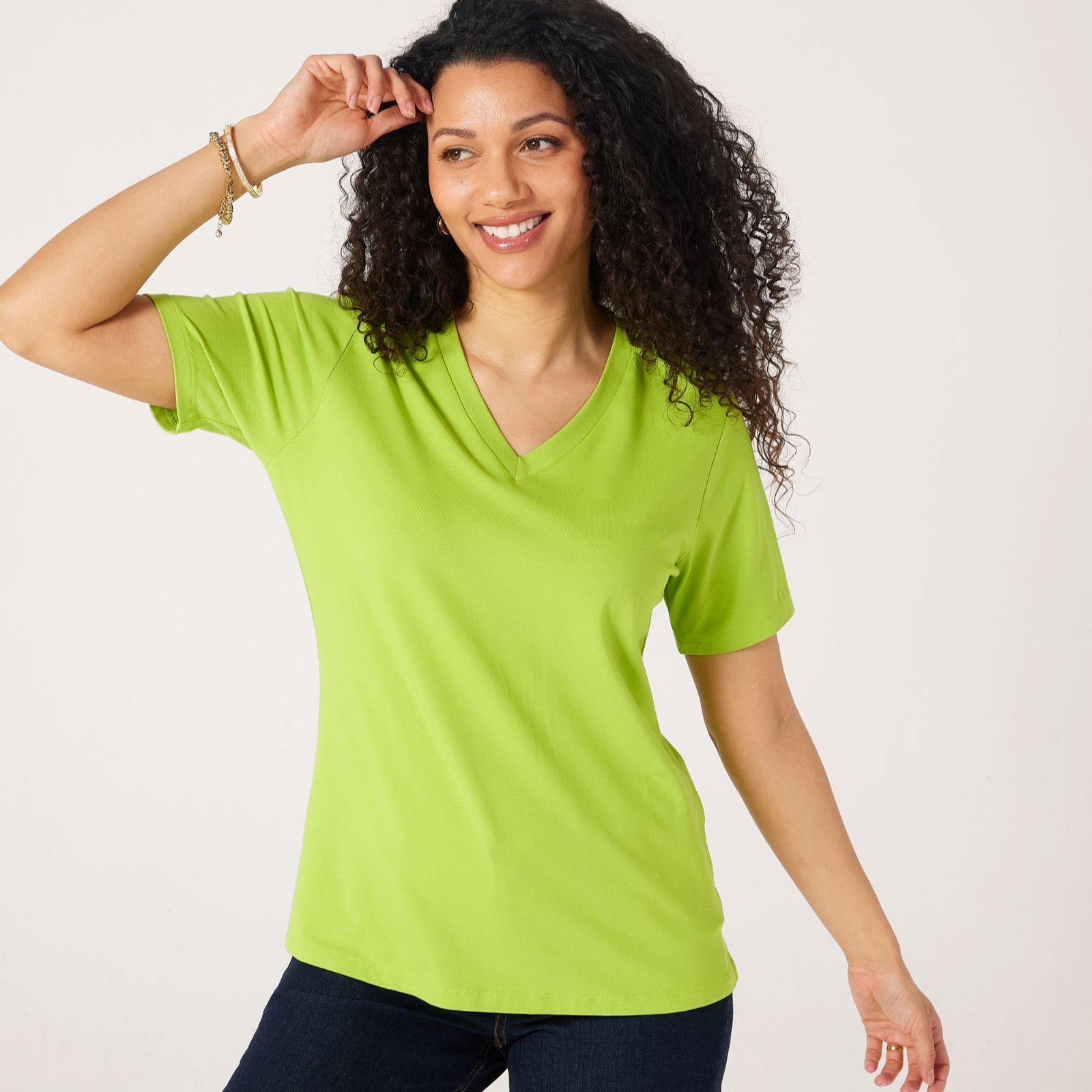 Ruth Langsford Cotton Modal V-Neck T-Shirt