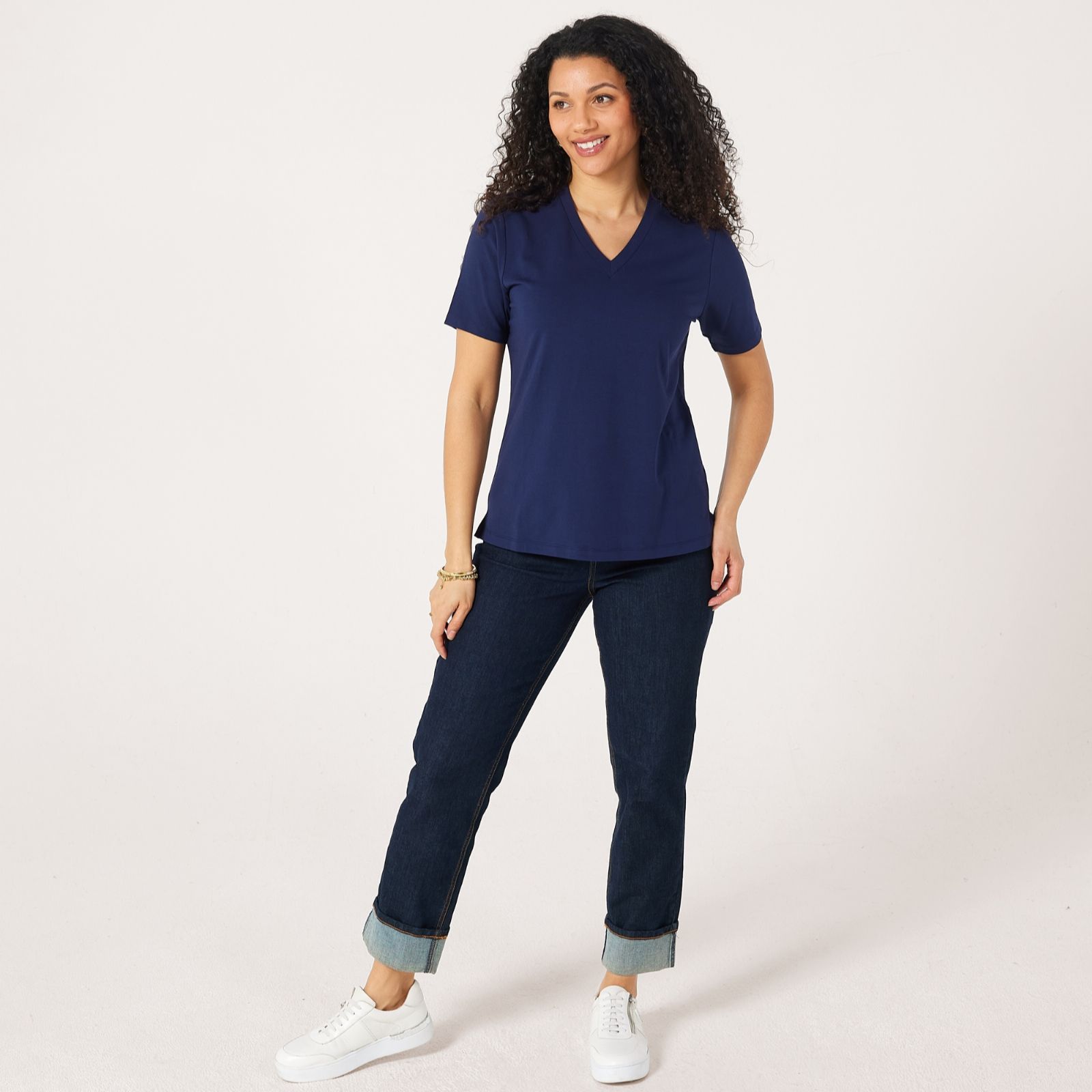 Ruth Langsford Cotton Modal V-Neck T-Shirt