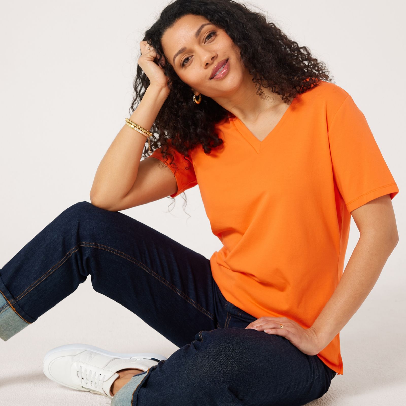 Ruth Langsford Cotton Modal V-Neck T-Shirt