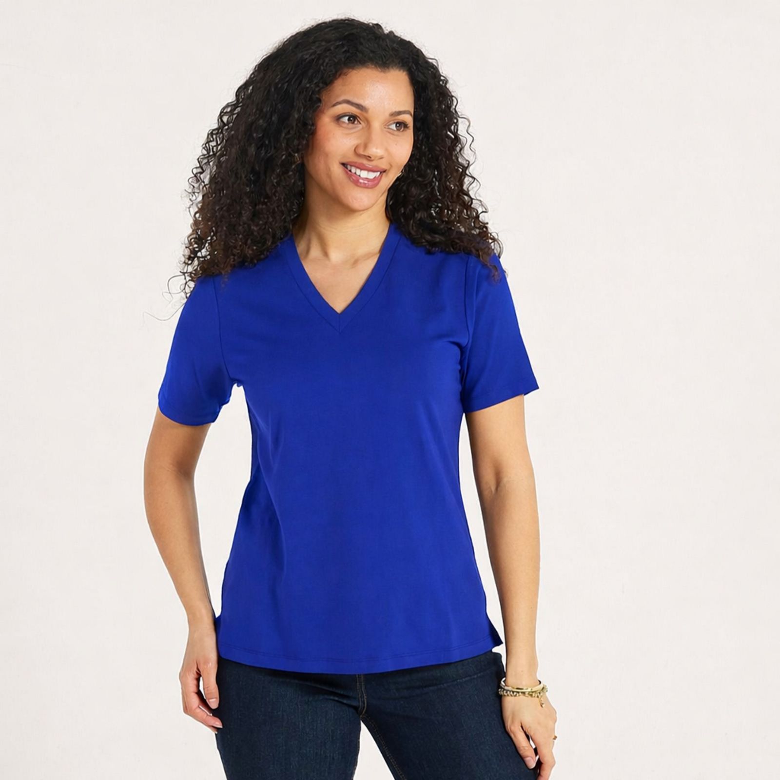 Ruth Langsford Cotton Modal V-Neck T-Shirt