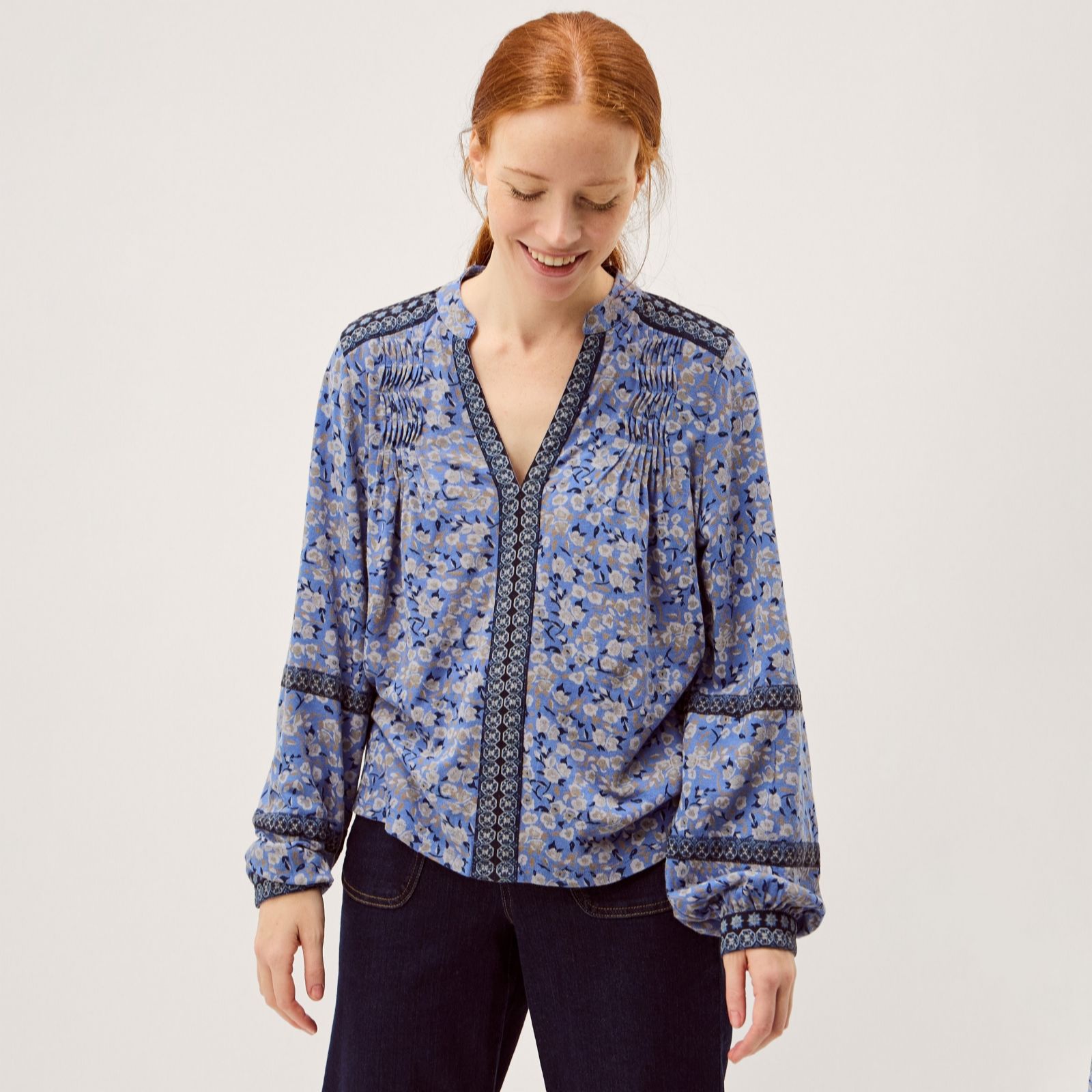 Monsoon Nola Print Jersey Top