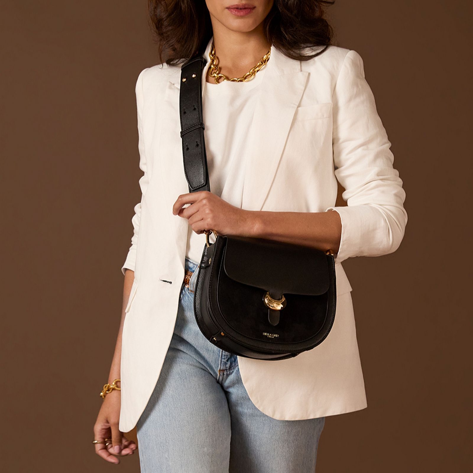 Luella Grey Venetia Saddle Crossbody