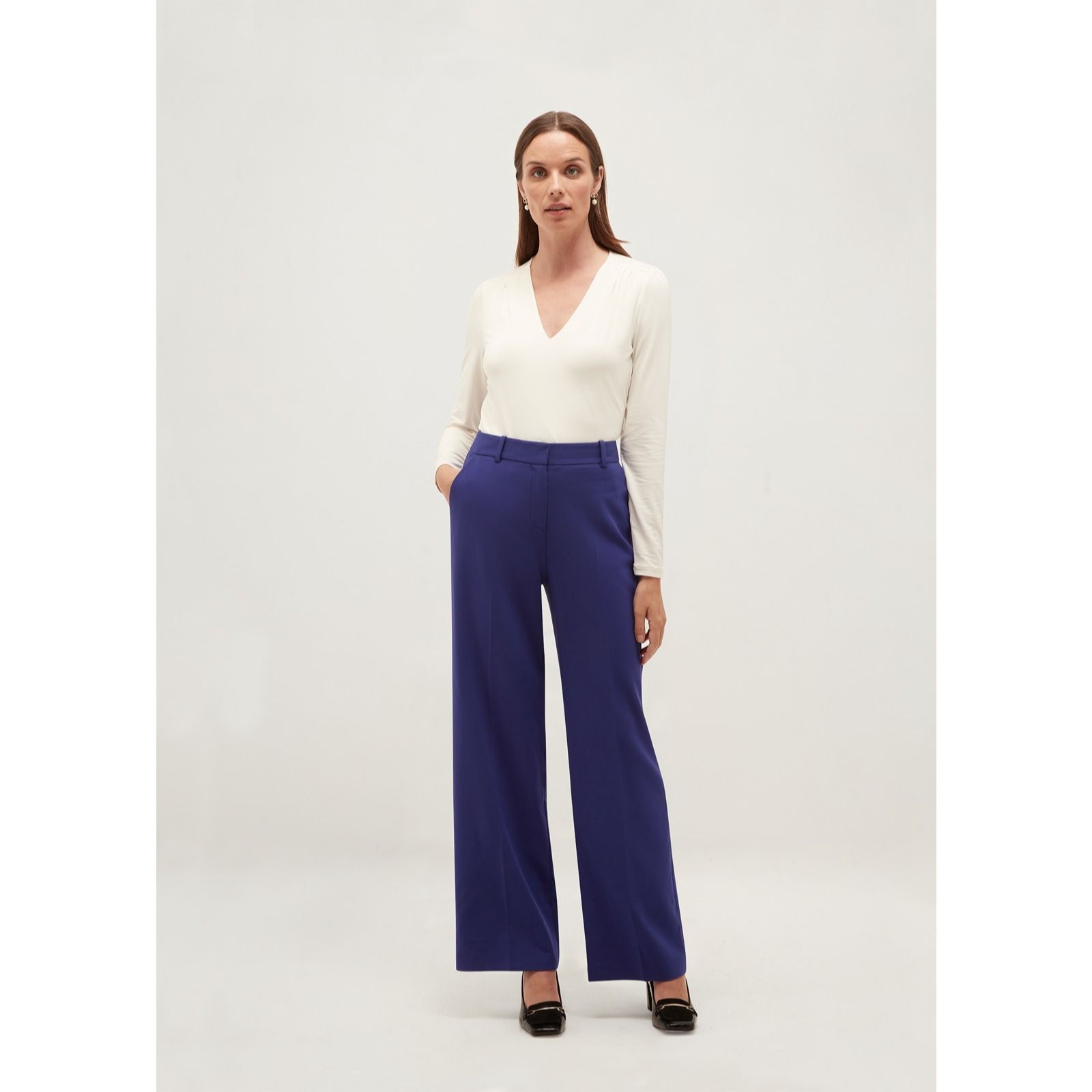 Hobbs London Monroe Check Wool Trouser