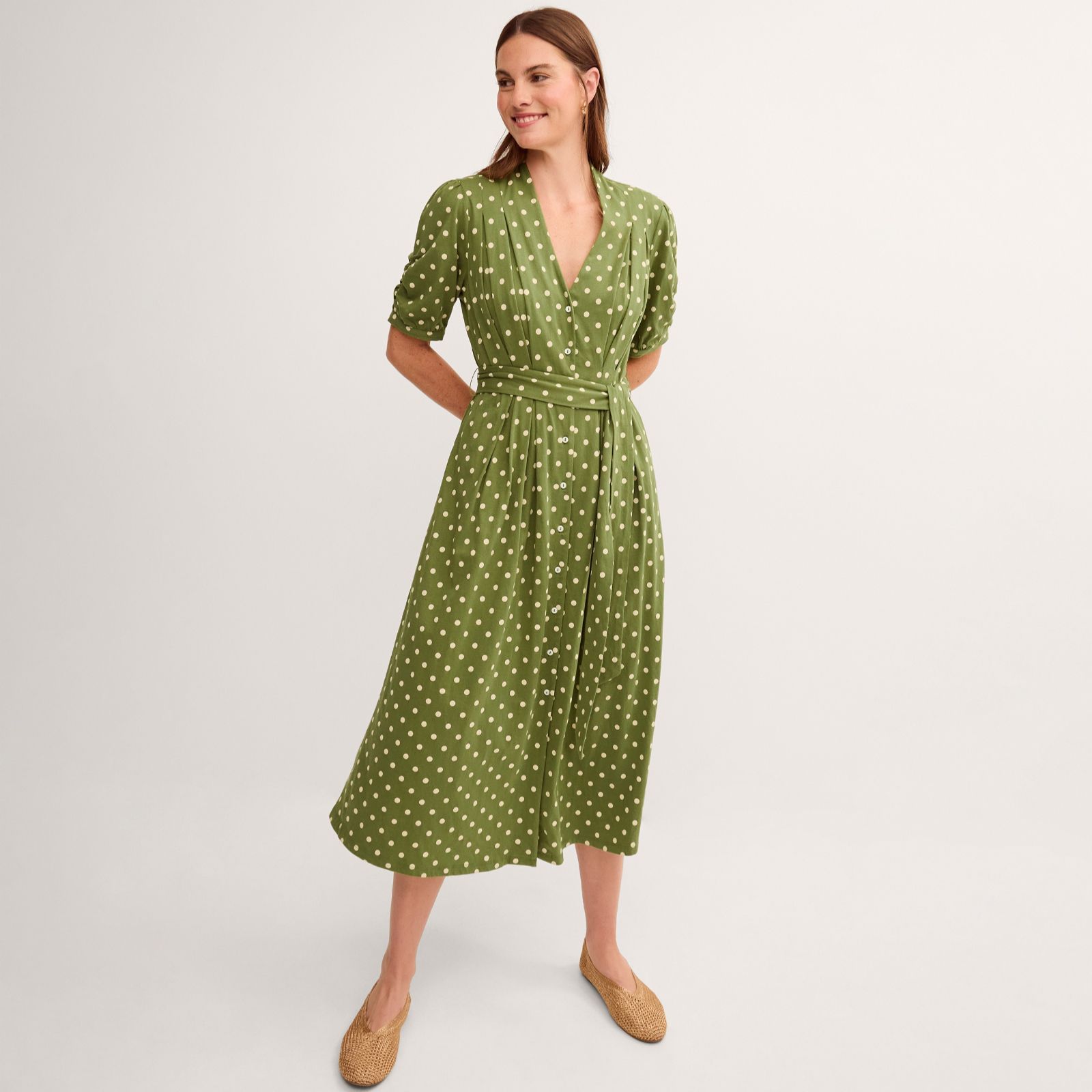 Monsoon Kasey Spot Jersey Dress