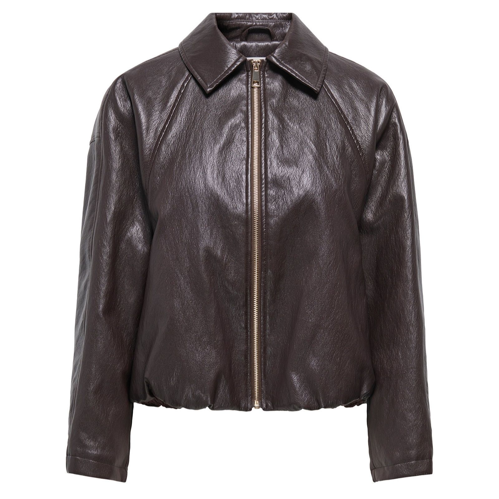 Only Masja Faux Leather Padded Bomber