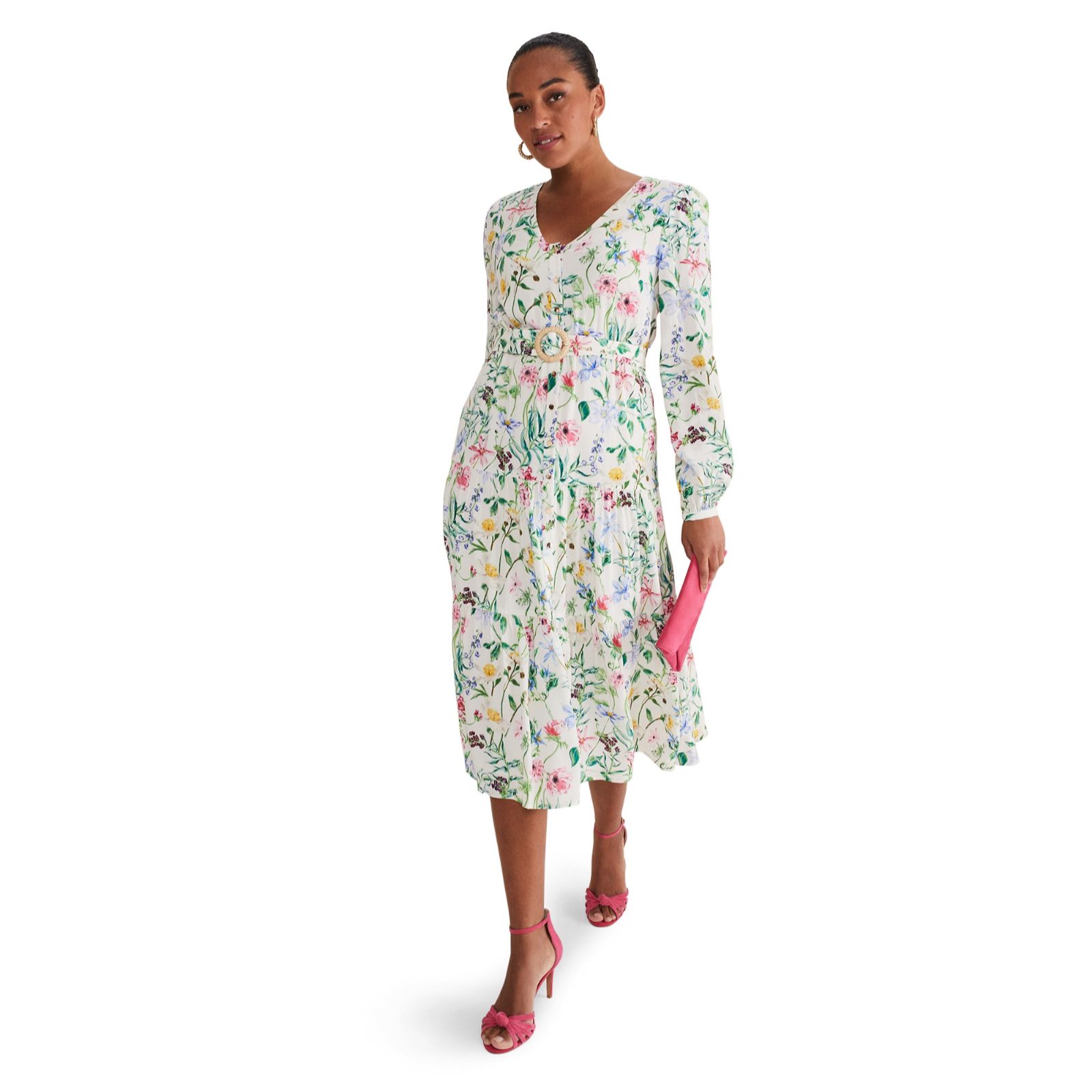 Phase Eight Maya Printed Floral Maxi Dress QVC UK