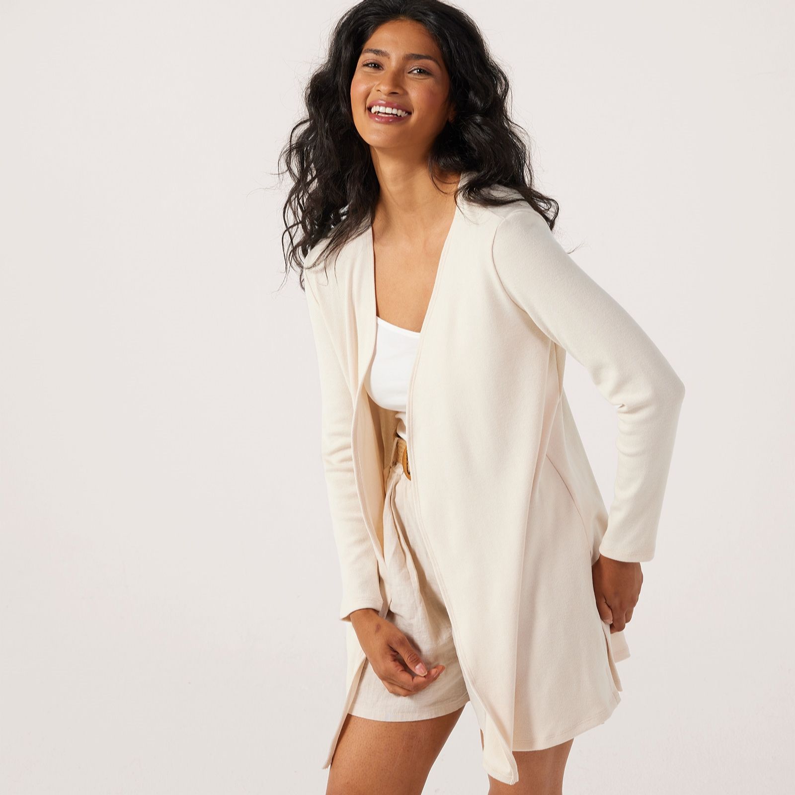 Kim & Co Divine Knit Edge To Edge Long Sleeve Cardigan