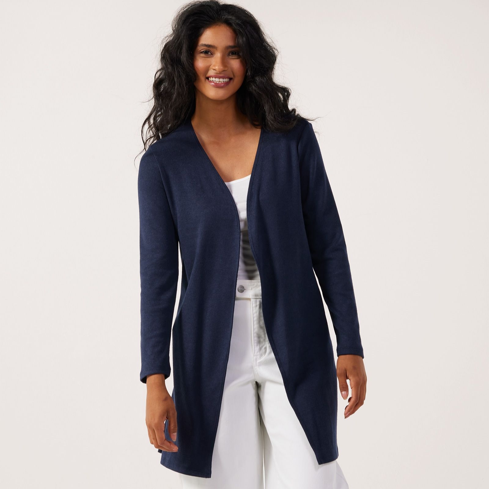 Kim & Co Divine Knit Edge To Edge Long Sleeve Cardigan